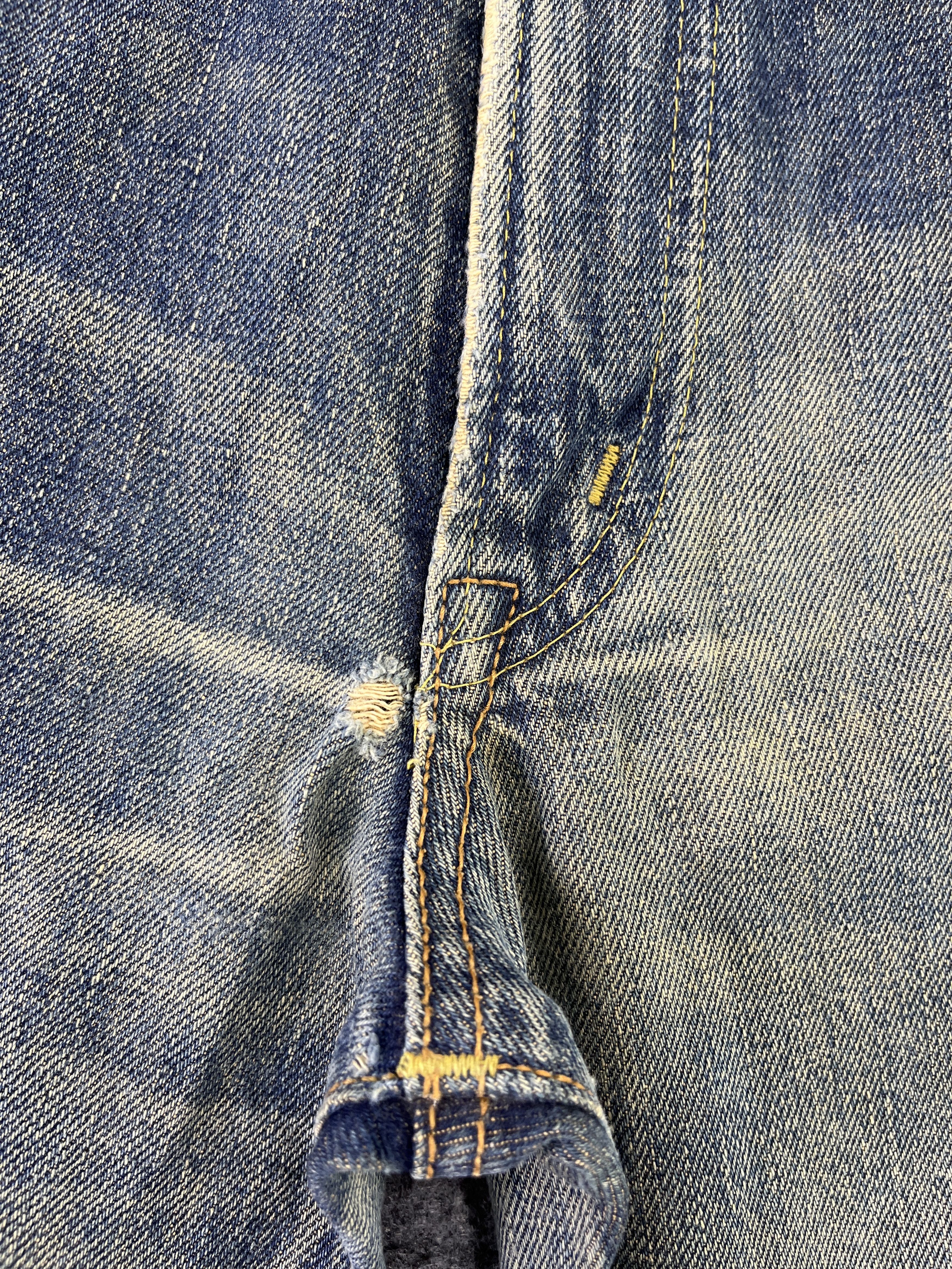 Edwin Edwin 505 xx Distressed Faded Jeans Pants J868 Size US 33 - 11 Thumbnail