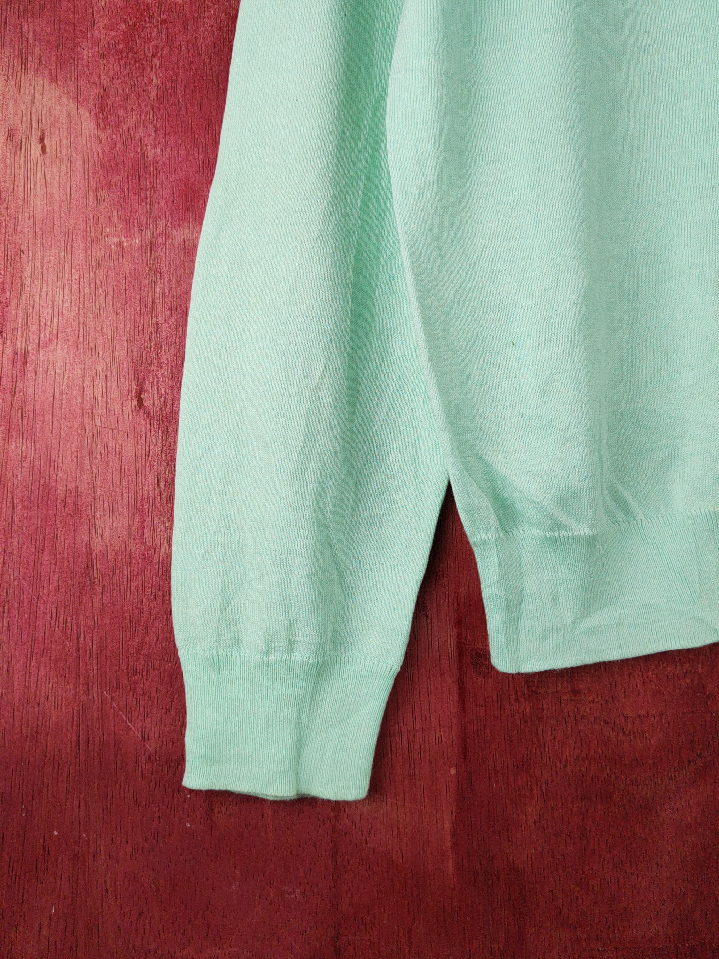 Uniqlo × Vintage Uniqlo Light Green Knitwear Cardigan #S1224 Size L / US 10 / IT 46 - 4 Thumbnail