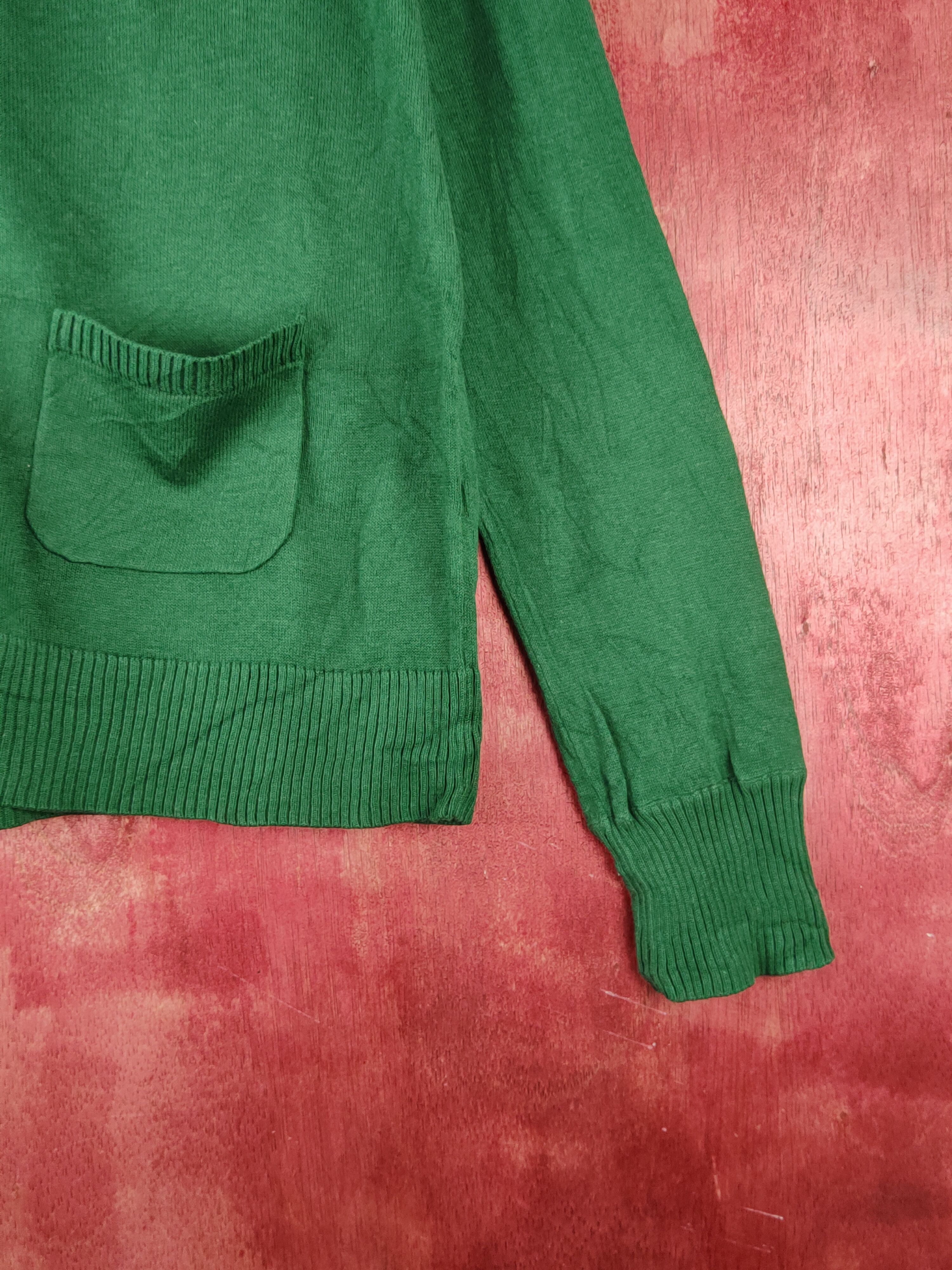 Japanese Brand Hushush Emerald Knitwear Cardigan #S1225 Size M / US 6-8 / IT 42-44 - 6 Thumbnail