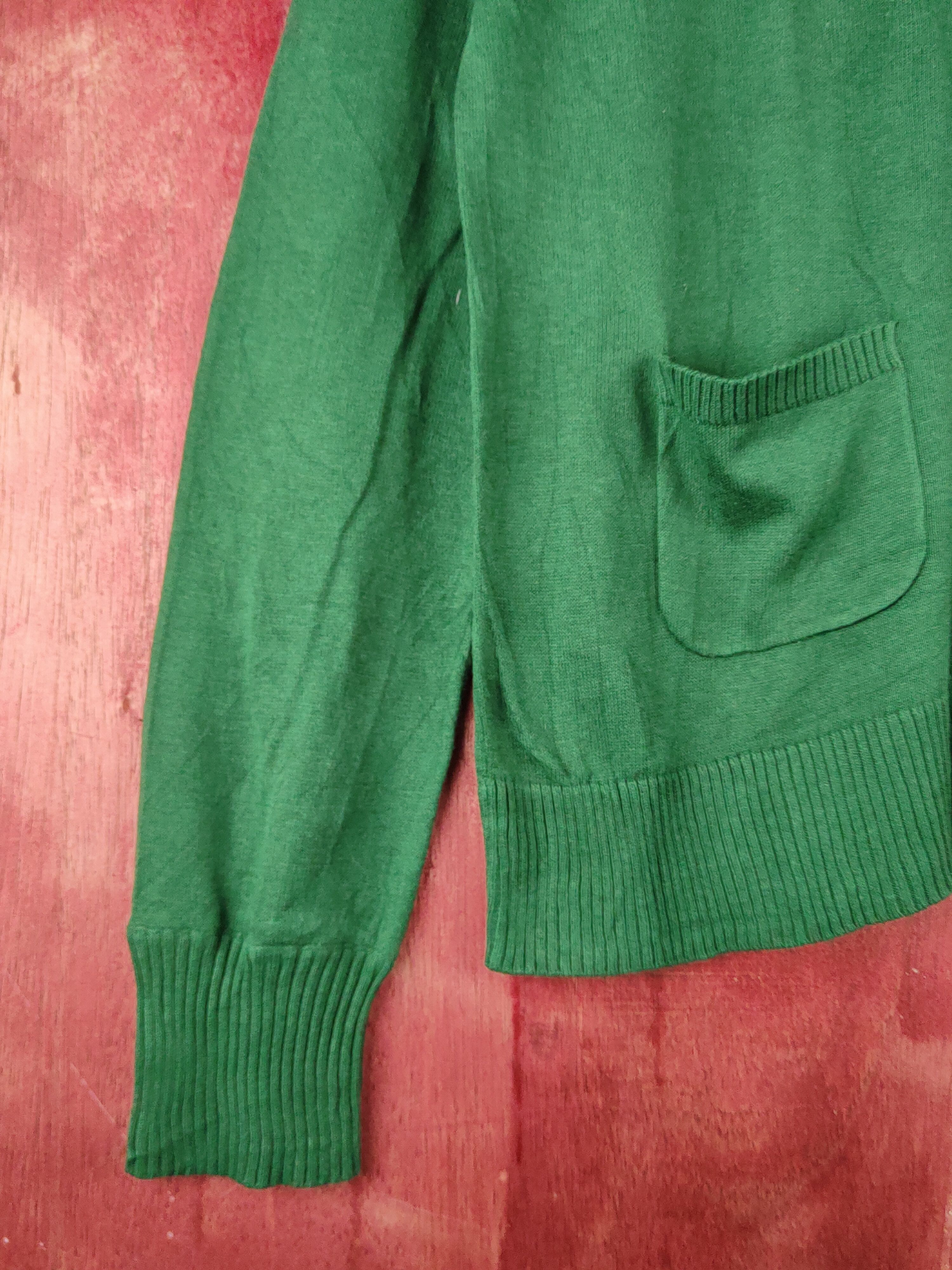 Japanese Brand Hushush Emerald Knitwear Cardigan #S1225 Size M / US 6-8 / IT 42-44 - 4 Thumbnail