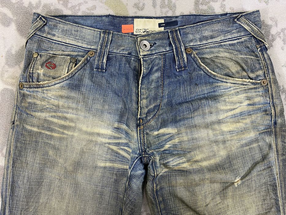 Vintage Distressed Blue Energie Jeans 33x35.5 Denim- JN3842 | Grailed