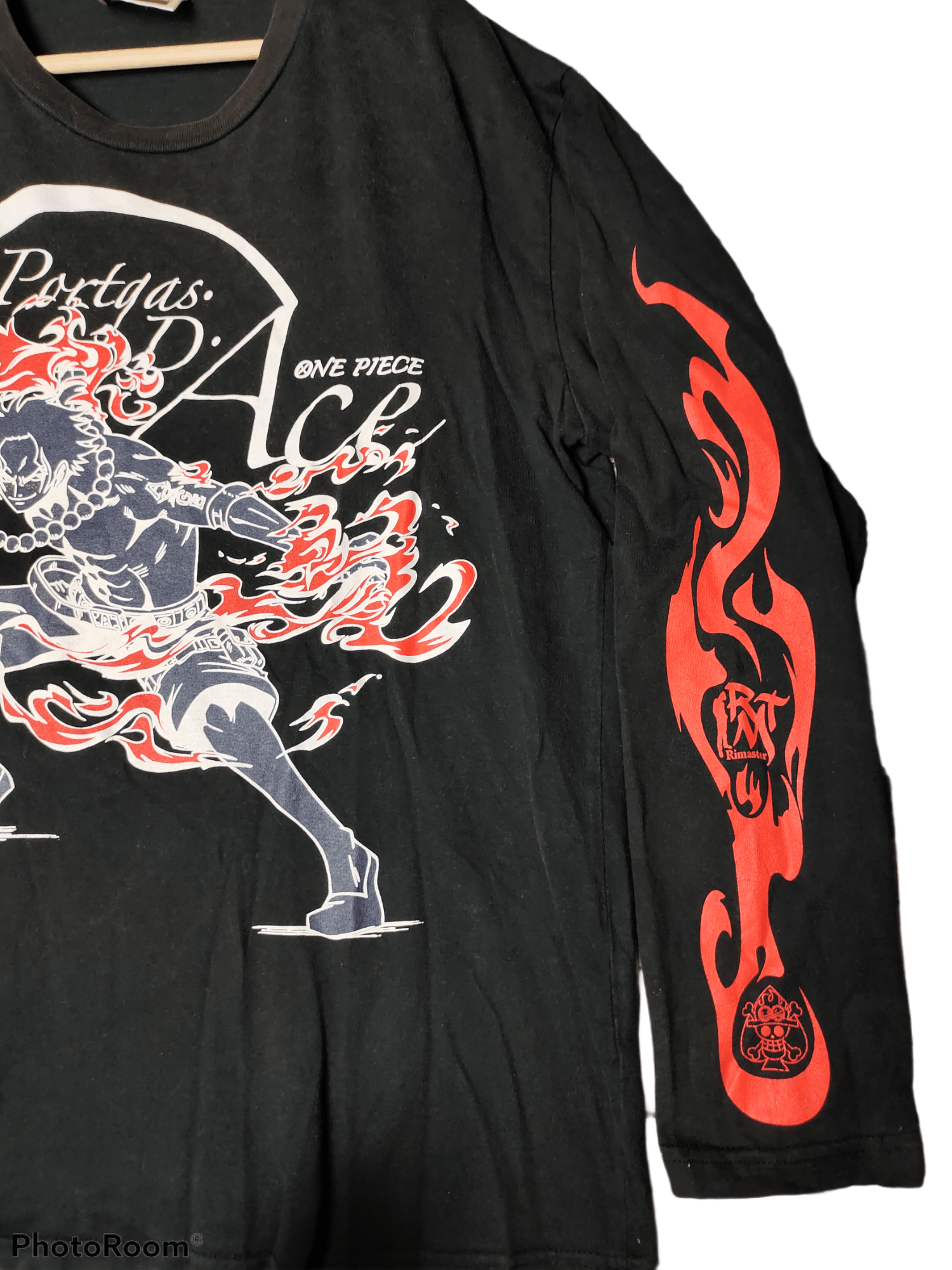 Cartoon Network × Japanese Brand × One Piece One Piece Portgas D.Ace long Sleeves Tshirt Size US XL / EU 56 / 4 - 3 Thumbnail