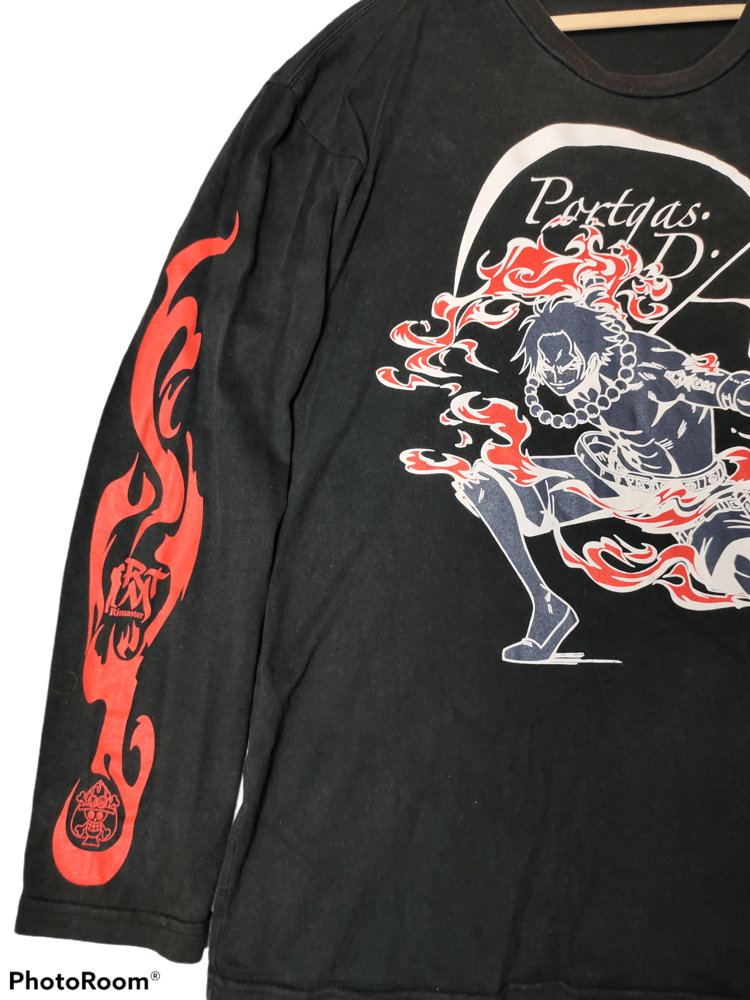 Cartoon Network × Japanese Brand × One Piece One Piece Portgas D.Ace long Sleeves Tshirt Size US XL / EU 56 / 4 - 2 Thumbnail