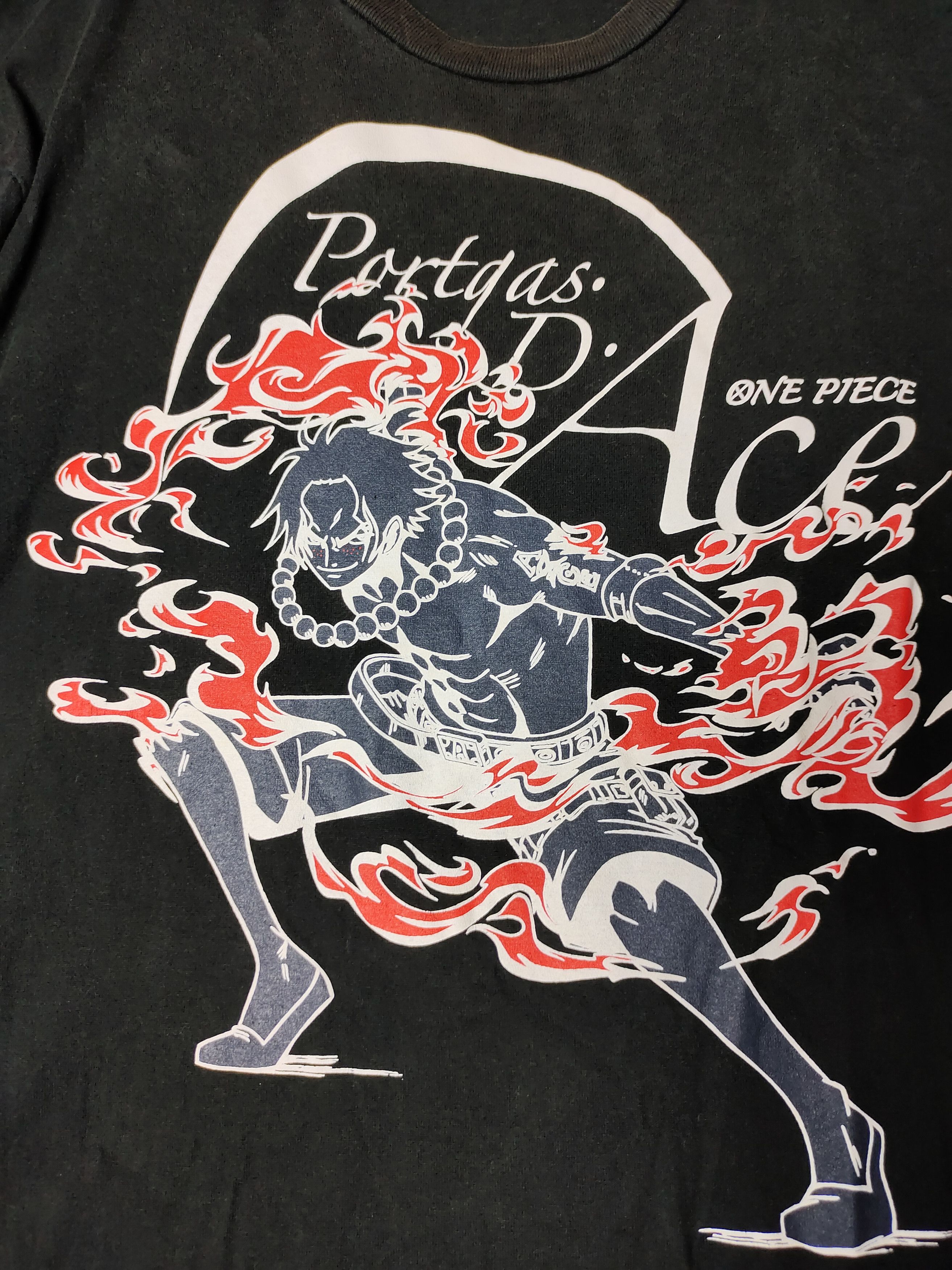 Cartoon Network × Japanese Brand × One Piece One Piece Portgas D.Ace long Sleeves Tshirt Size US XL / EU 56 / 4 - 8 Thumbnail