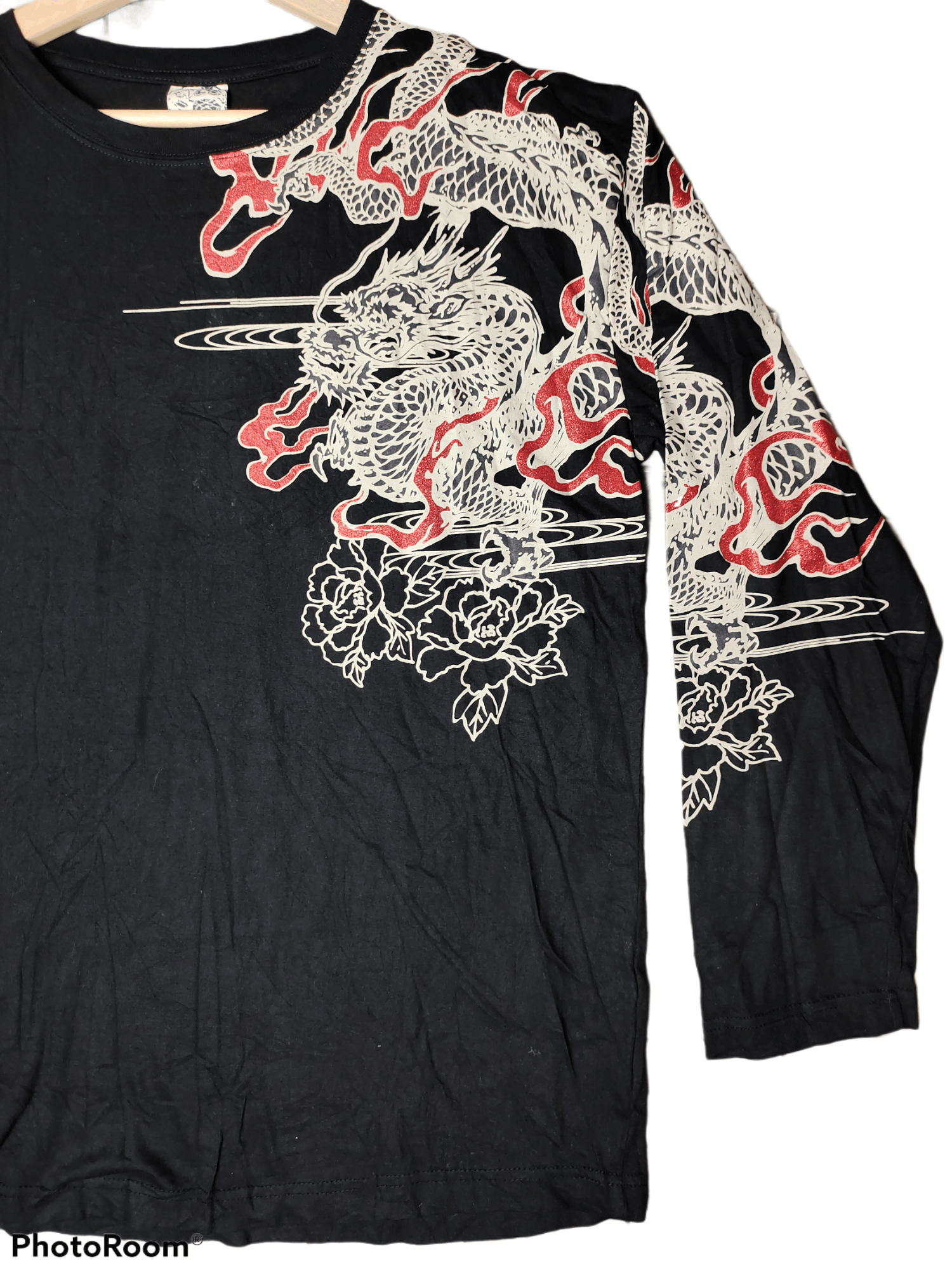 Japanese Brand Sukajan Dragon long sleeves T shirt full print Size US XL / EU 56 / 4 - 3 Thumbnail