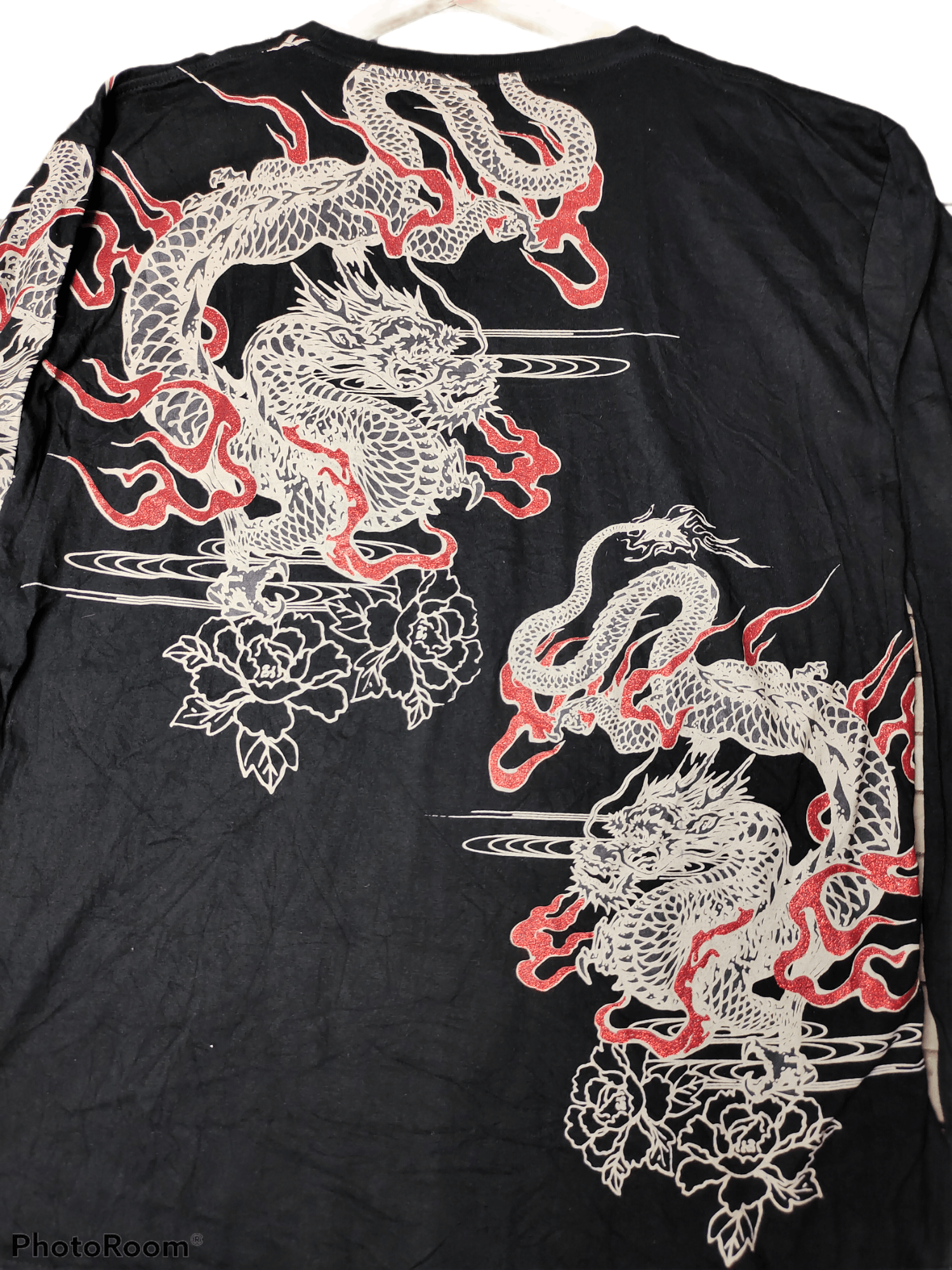 Japanese Brand Sukajan Dragon long sleeves T shirt full print Size US XL / EU 56 / 4 - 7 Thumbnail