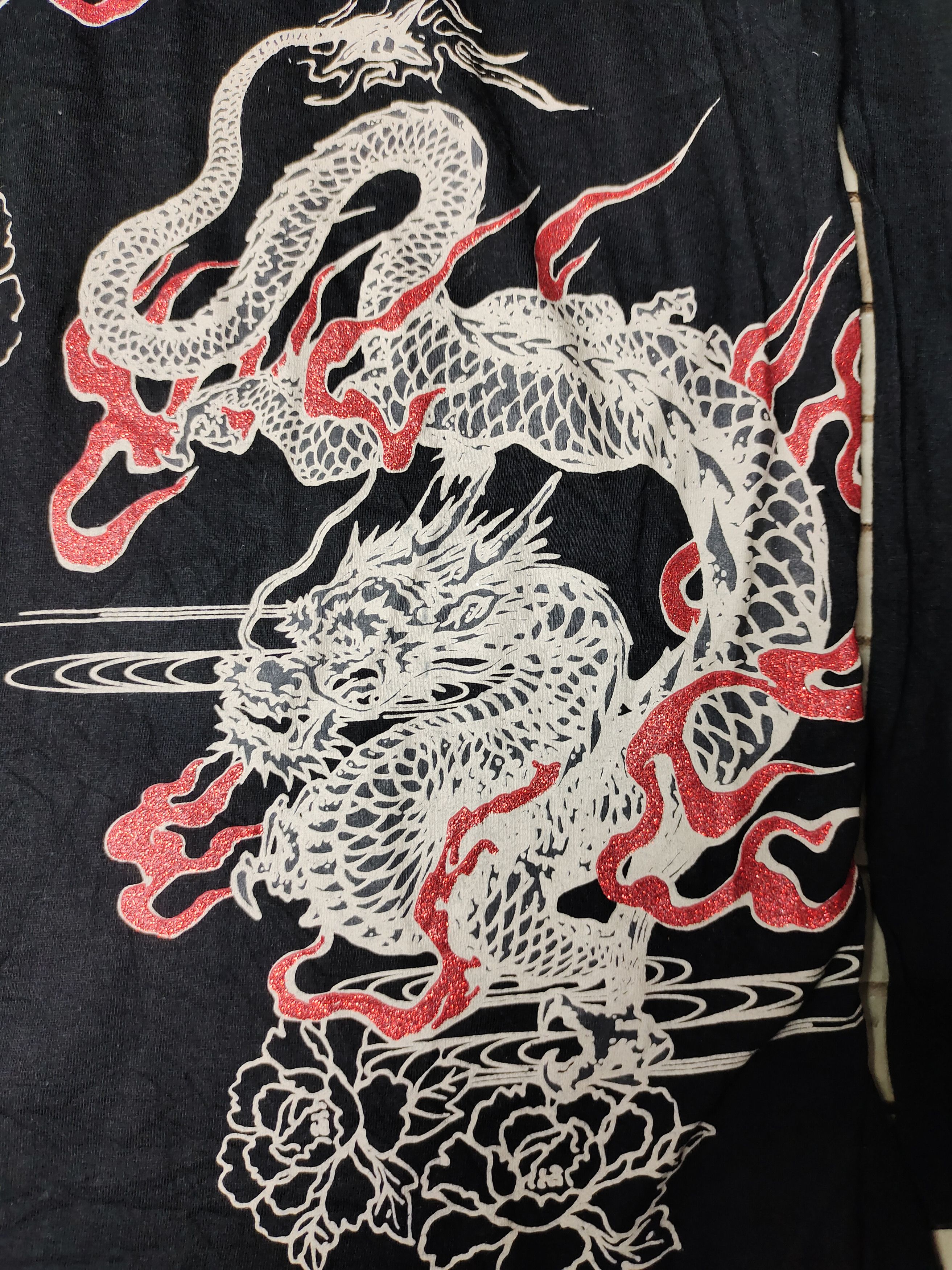 Japanese Brand Sukajan Dragon long sleeves T shirt full print Size US XL / EU 56 / 4 - 6 Thumbnail