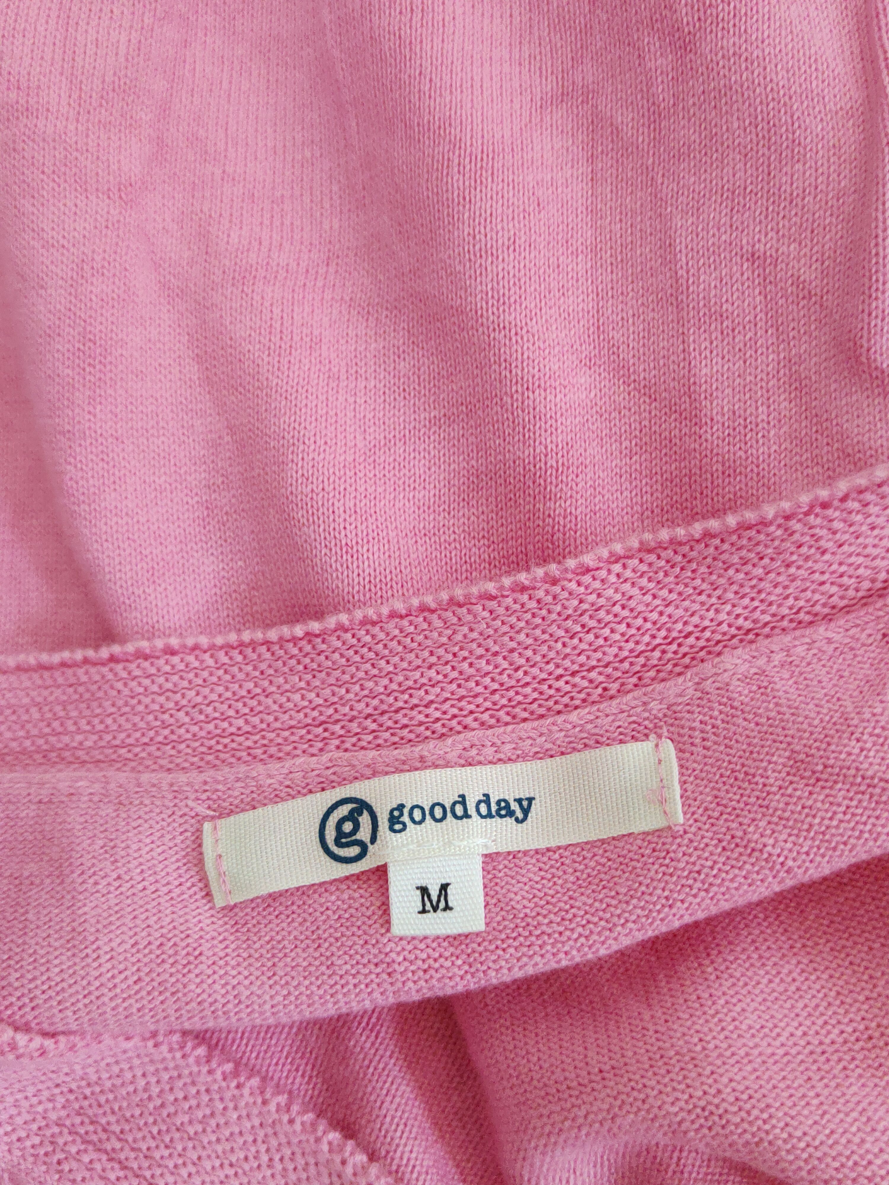 Japanese Brand Good day Pink Knitwear Cardigan #S1226 Size M / US 6-8 / IT 42-44 - 11 Thumbnail