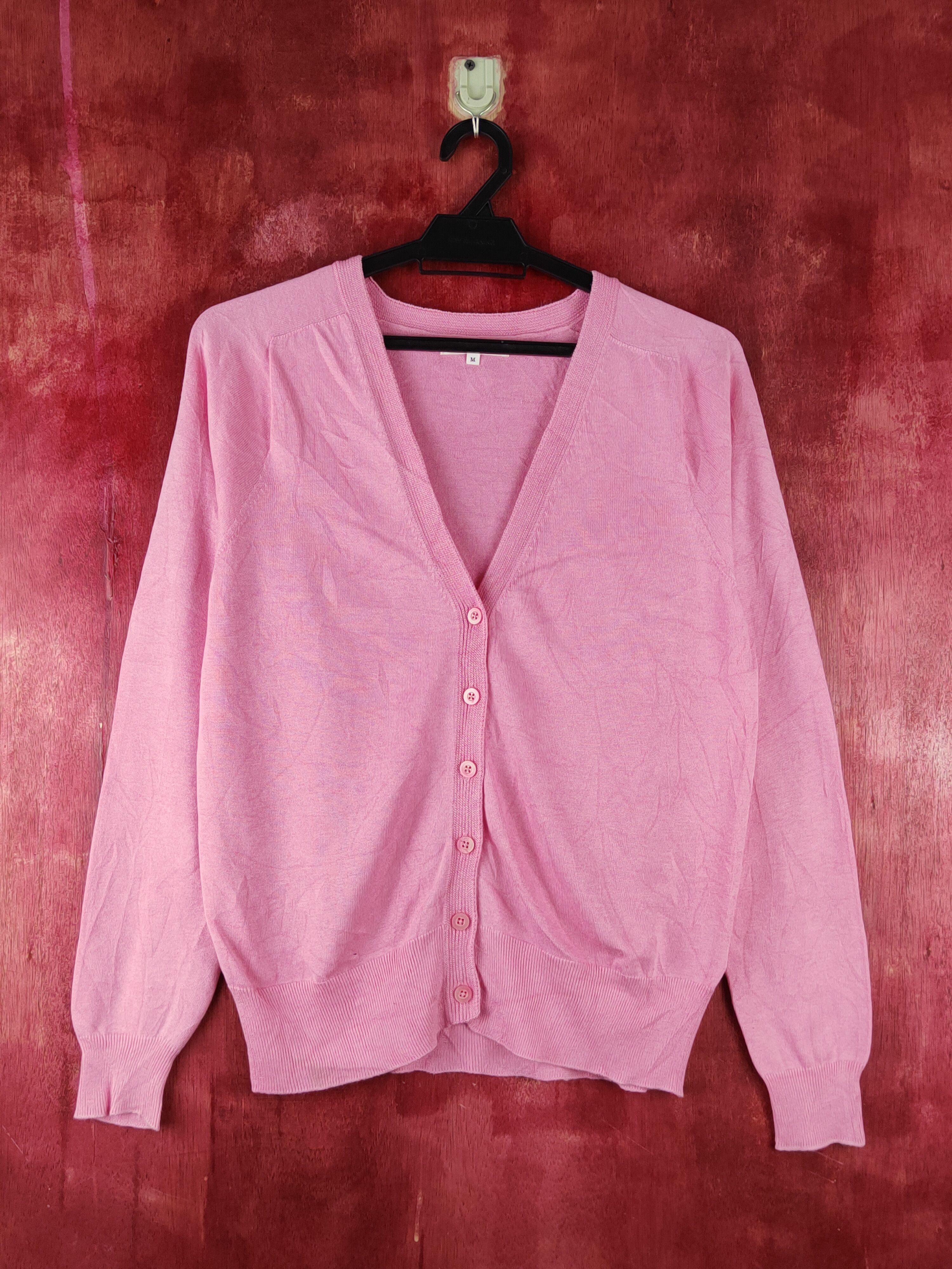 Japanese Brand Good day Pink Knitwear Cardigan #S1226 Size M / US 6-8 / IT 42-44 - 1 Thumbnail
