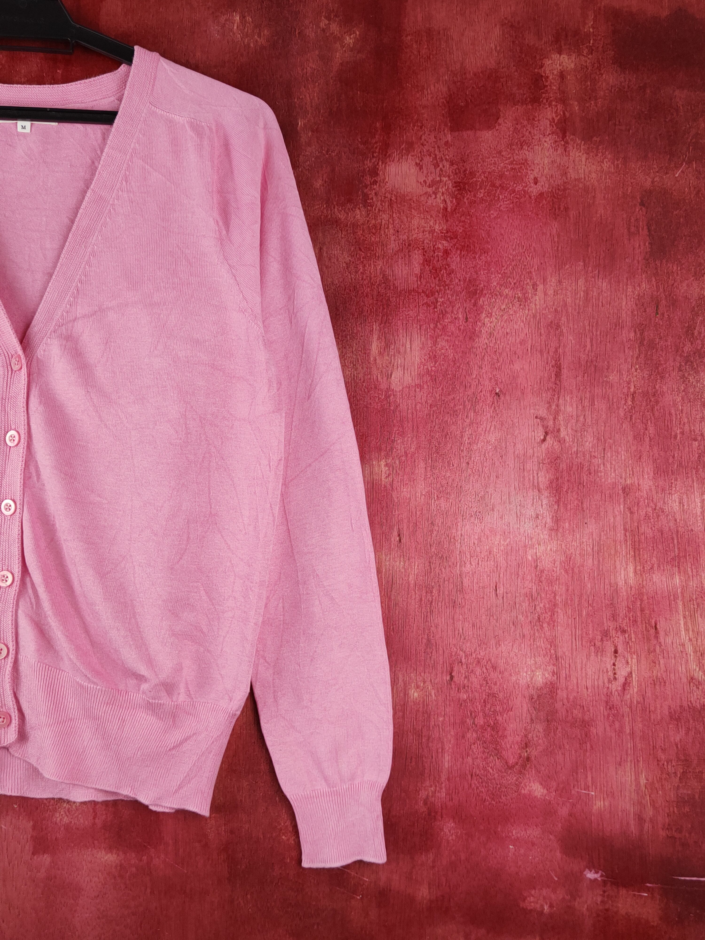 Japanese Brand Good day Pink Knitwear Cardigan #S1226 Size M / US 6-8 / IT 42-44 - 5 Thumbnail