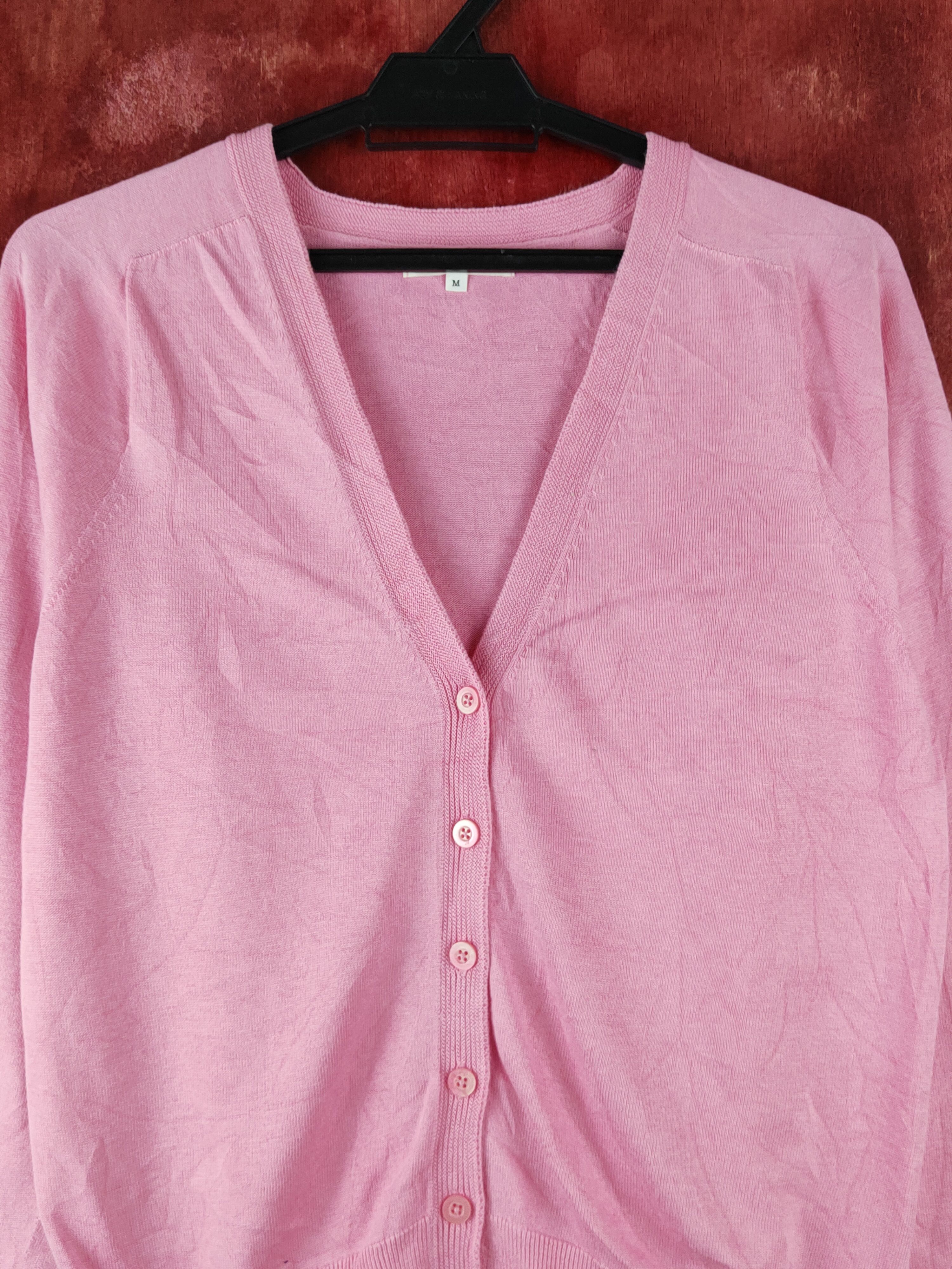Japanese Brand Good day Pink Knitwear Cardigan #S1226 Size M / US 6-8 / IT 42-44 - 2 Thumbnail