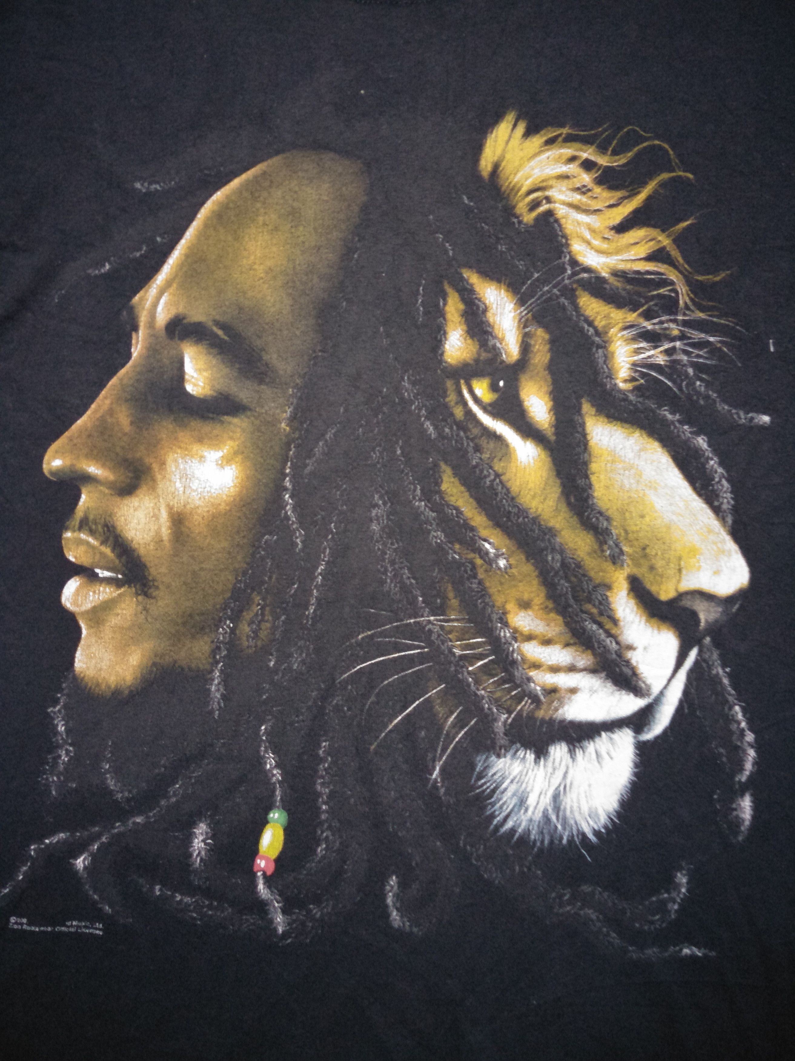 Band Tees × Bob Marley × Vintage @2007 Bob Marley vs Lion face tees Size US M / EU 48-50 / 2 - 4 Thumbnail
