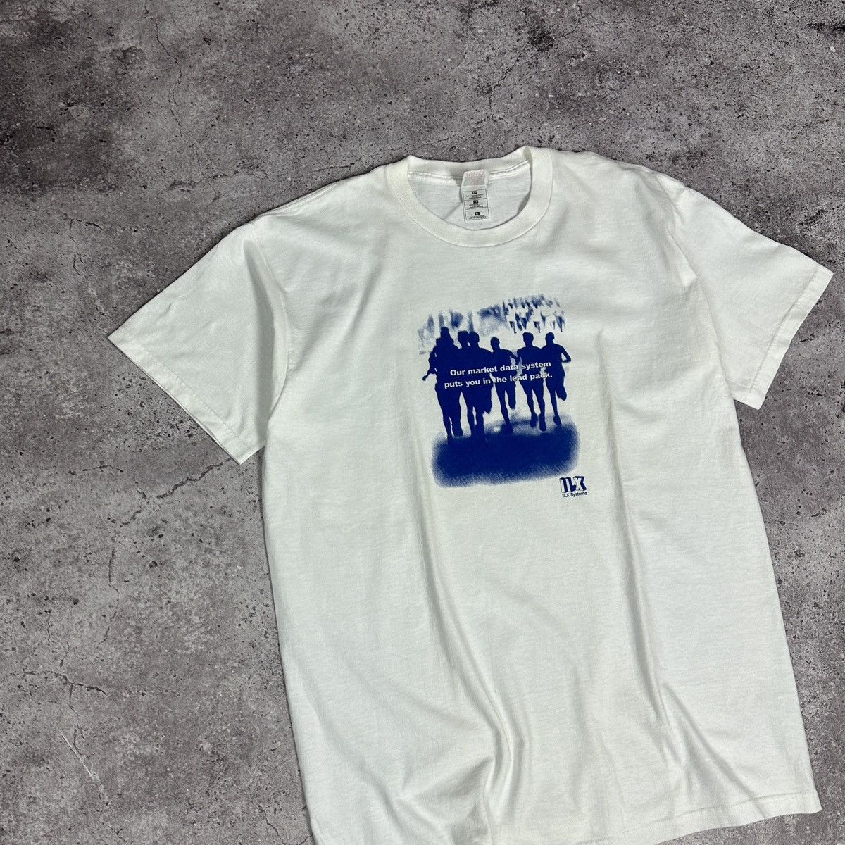 Microsoft Vintage 90s ILX Systems Computer Data system tee rare y2k IT Size US XL / EU 56 / 4 - 5 Thumbnail
