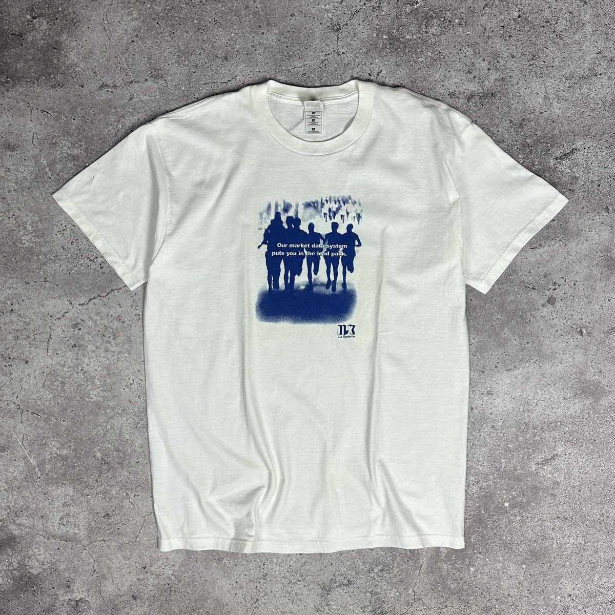 Microsoft Vintage 90s ILX Systems Computer Data system tee rare y2k IT Size US XL / EU 56 / 4 - 1 Thumbnail