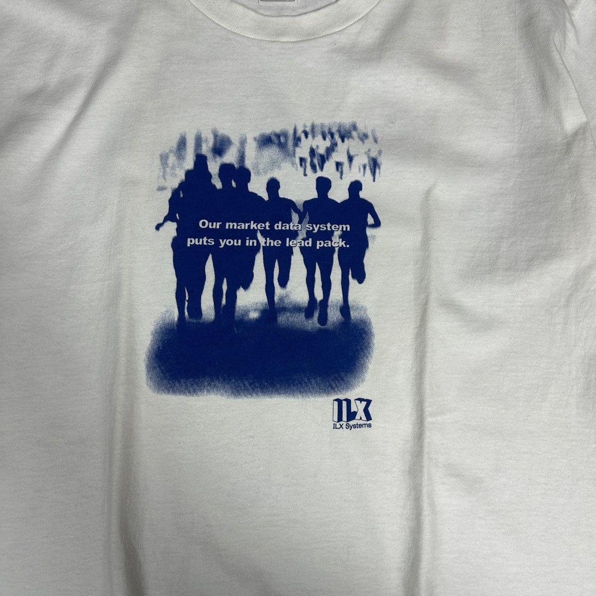 Microsoft Vintage 90s ILX Systems Computer Data system tee rare y2k IT Size US XL / EU 56 / 4 - 4 Thumbnail