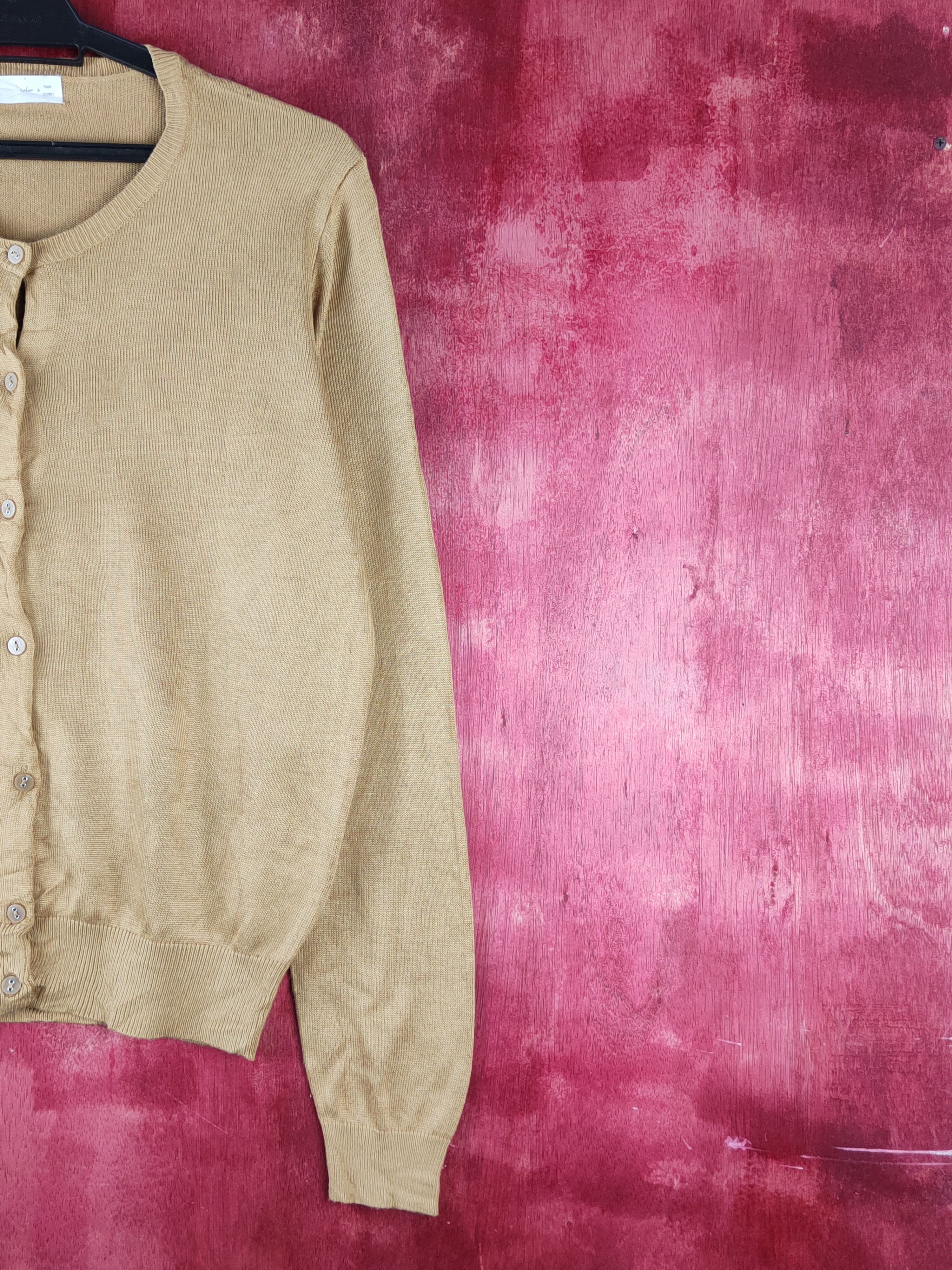 Japanese Brand Vis Brown Knitwear Cardigan #S1228 Size M / US 6-8 / IT 42-44 - 5 Thumbnail