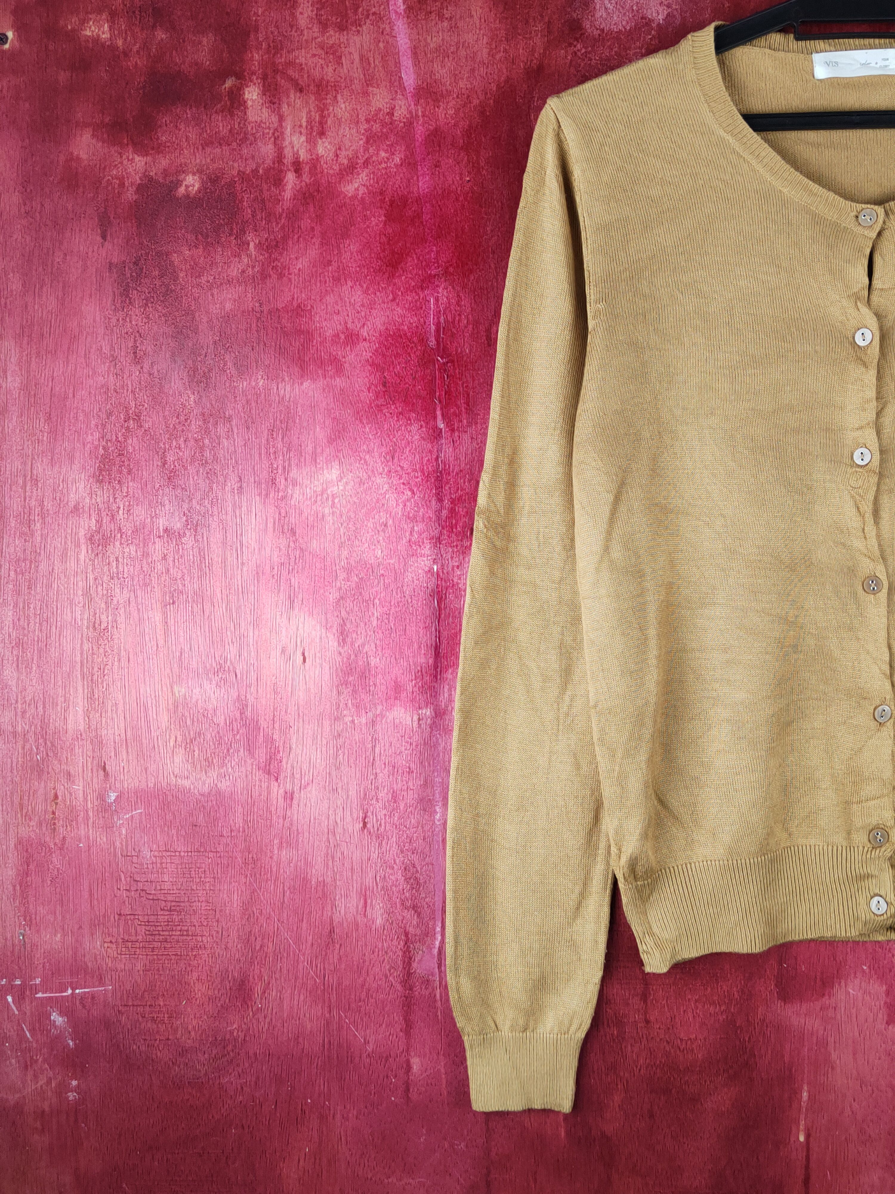 Japanese Brand Vis Brown Knitwear Cardigan #S1228 Size M / US 6-8 / IT 42-44 - 3 Thumbnail