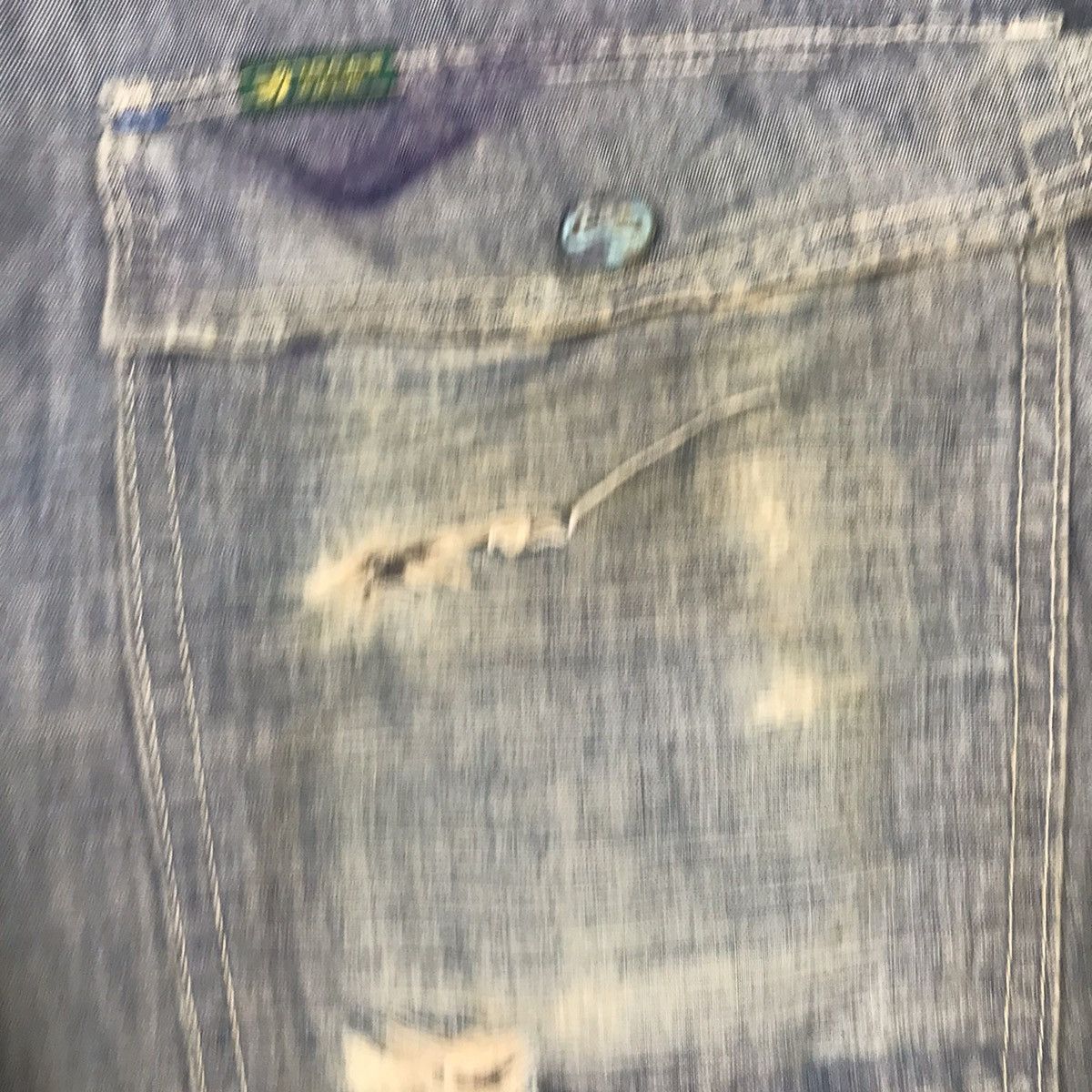 Edwin × Japanese Brand BAGGY EDWIN BUSH PANT DISTRESSED PANTS Size US 34 / EU 50 - 11 Thumbnail