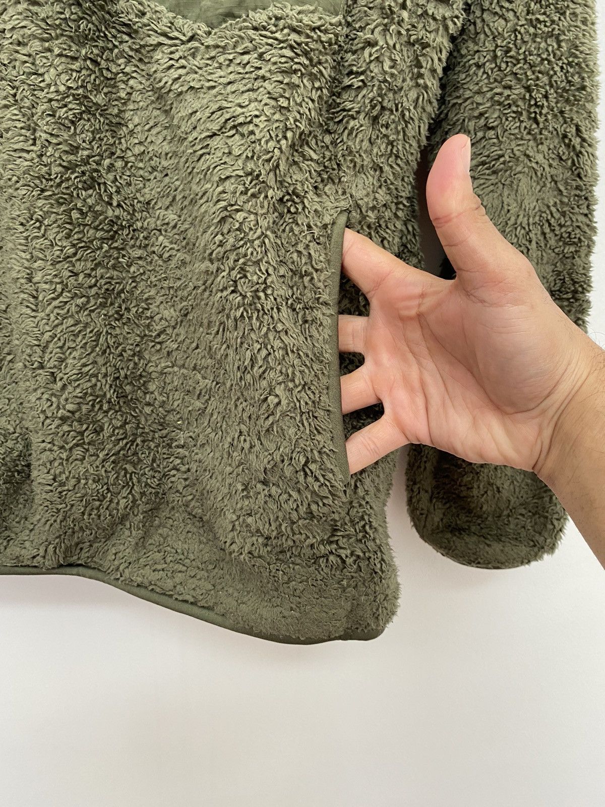 Lemaire × Uniqlo Uniqlo fleece single pocket design army Size US XL / EU 56 / 4 - 6 Thumbnail