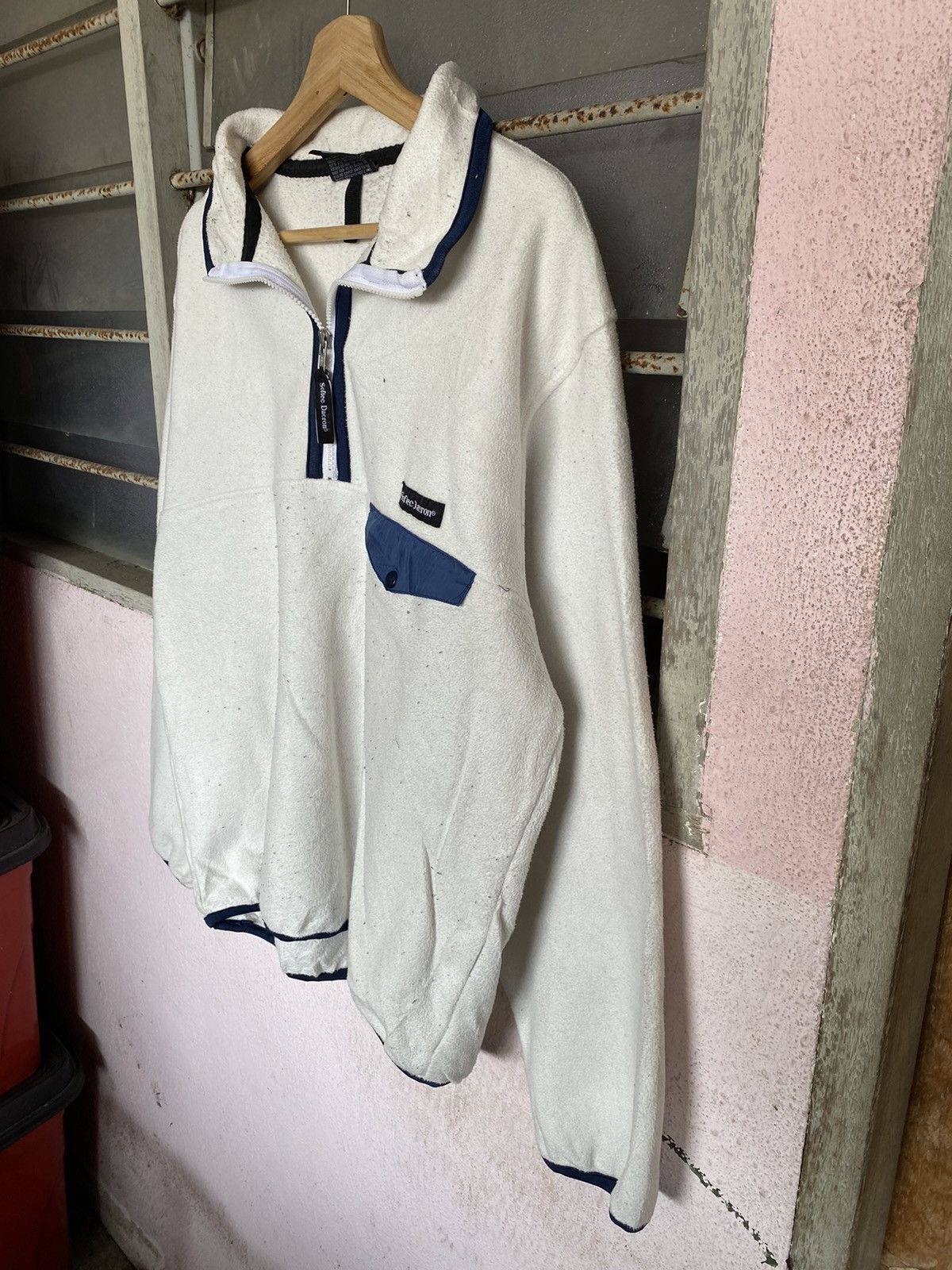 Japanese Brand ⚡️Steals⚡️ Softee Dacron fleece Pullover Zipper Size US L / EU 52-54 / 3 - 3 Thumbnail