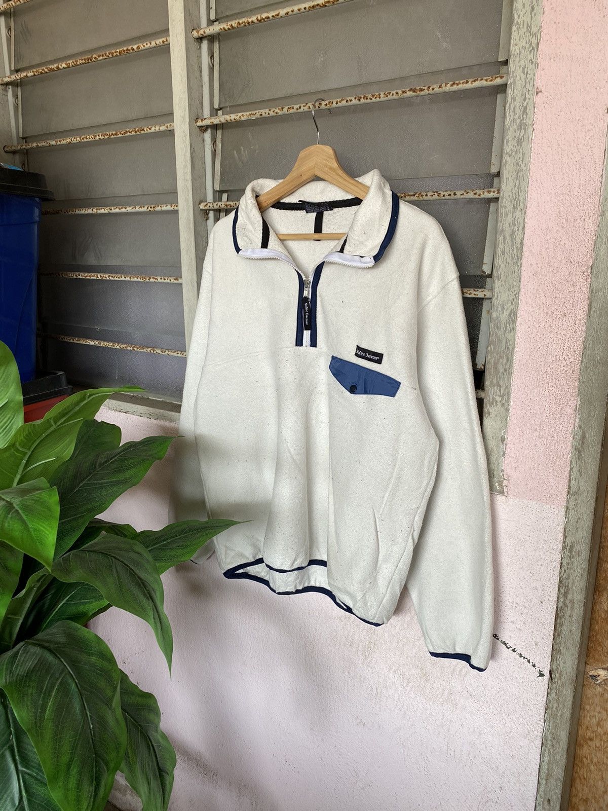 Japanese Brand ⚡️Steals⚡️ Softee Dacron fleece Pullover Zipper Size US L / EU 52-54 / 3 - 1 Thumbnail