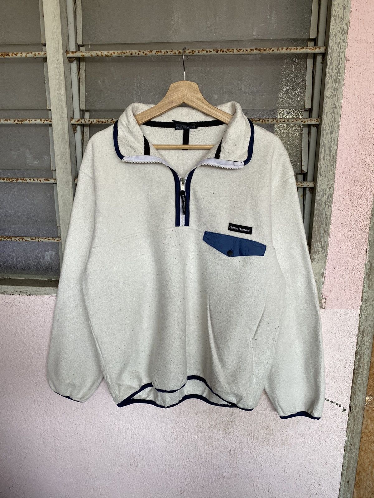 Japanese Brand ⚡️Steals⚡️ Softee Dacron fleece Pullover Zipper Size US L / EU 52-54 / 3 - 5 Thumbnail