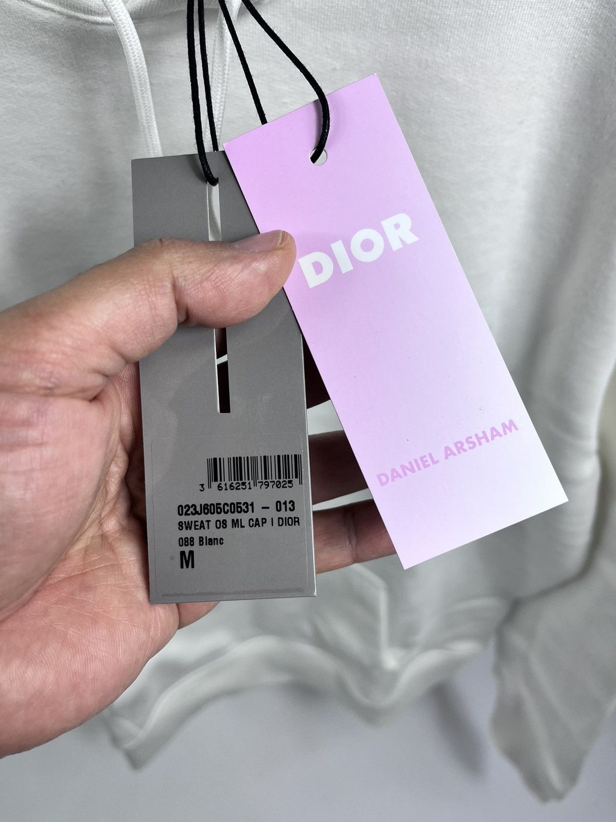 Daniel Arsham × Dior DIOR x DANIEL ARSHAM OVERSIZED COTTON HOODIE SIZE: M Size US M / EU 48-50 / 2 - 5 Thumbnail
