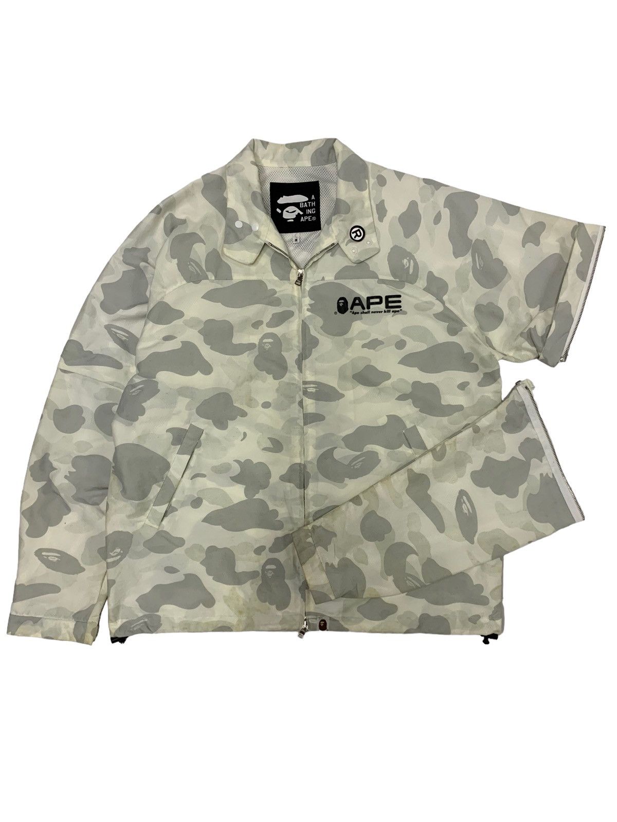 Bape × Nigo 🔥Vintage🔥 BAPE camo Corduroy Boa Jacket a bathing