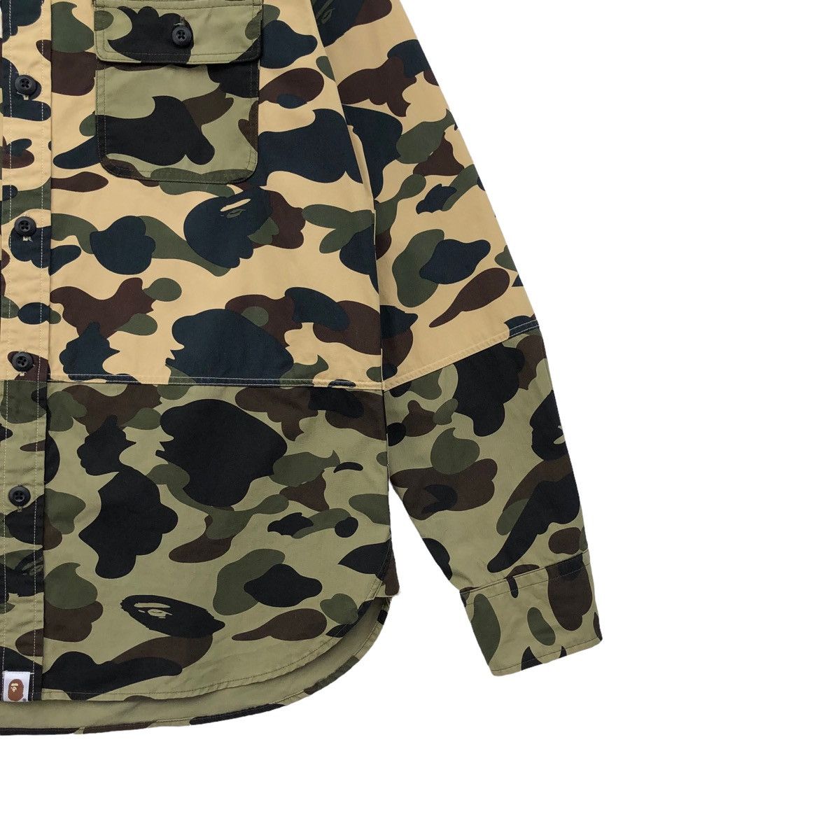 Bape 1st Camo Two Tone Button Up Shirt Size US M / EU 48-50 / 2 - 6 Thumbnail