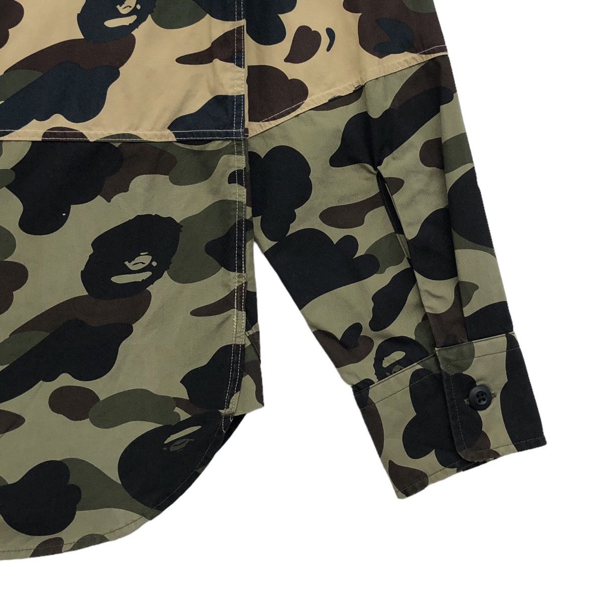 Bape 1st Camo Two Tone Button Up Shirt Size US M / EU 48-50 / 2 - 8 Thumbnail