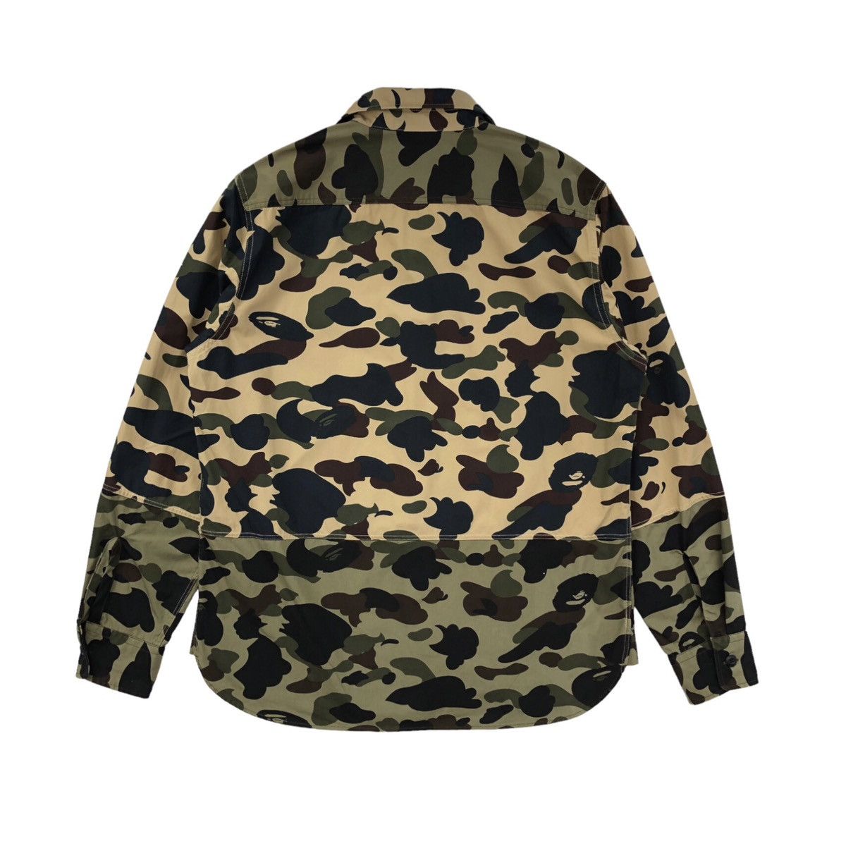 Bape 1st Camo Two Tone Button Up Shirt Size US M / EU 48-50 / 2 - 7 Thumbnail