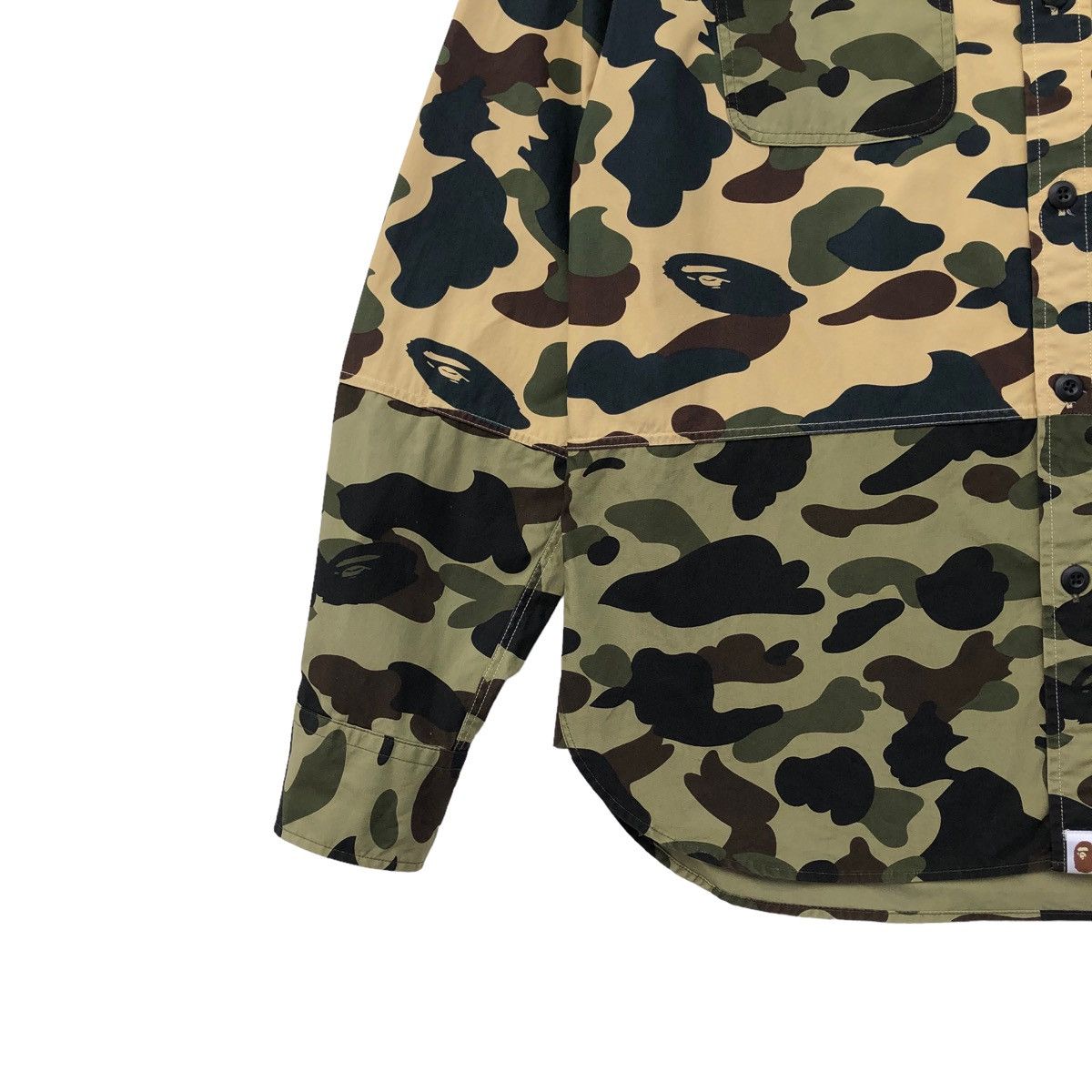 Bape 1st Camo Two Tone Button Up Shirt Size US M / EU 48-50 / 2 - 5 Thumbnail
