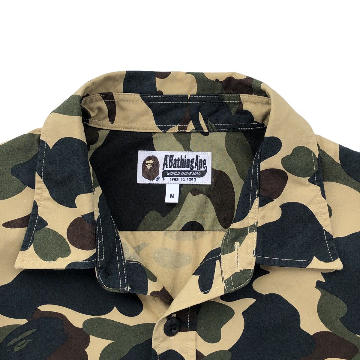 Bape 1st Camo Two Tone Button Up Shirt Size US M / EU 48-50 / 2 - 9 Thumbnail