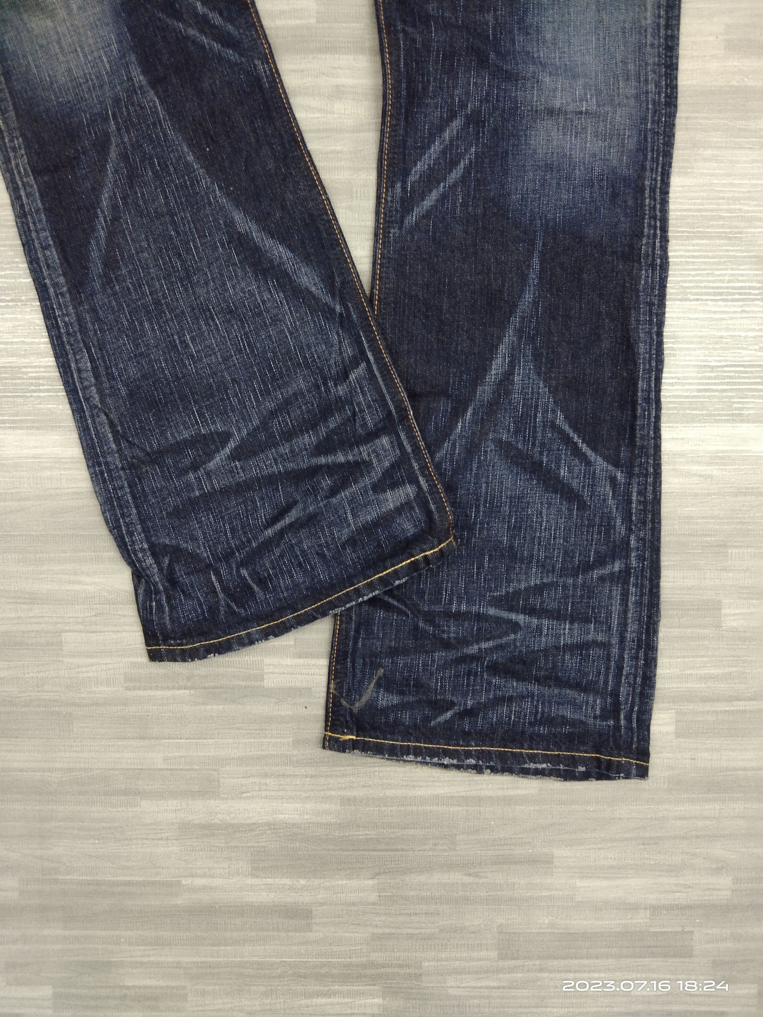 Edwin FLARE WASHED BLUE 503 DENIM PANTS Size US 30 / EU 46 - 6 Thumbnail
