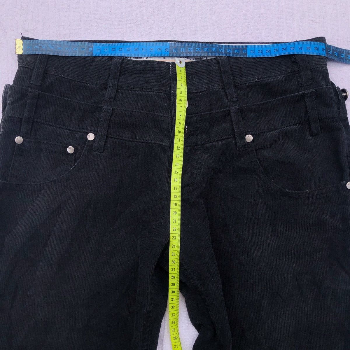 Hysteric Glamour × Japanese Brand × PPFM PPFM Double Waist Codes Combine Corduroy Pants Size US 30 / EU 46 - 6 Thumbnail