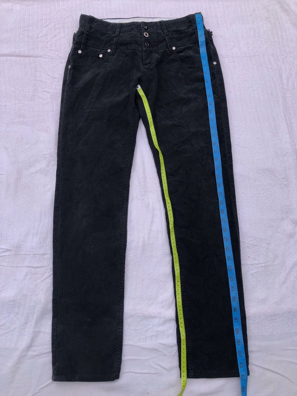 Hysteric Glamour × Japanese Brand × PPFM PPFM Double Waist Codes Combine Corduroy Pants Size US 30 / EU 46 - 5 Thumbnail