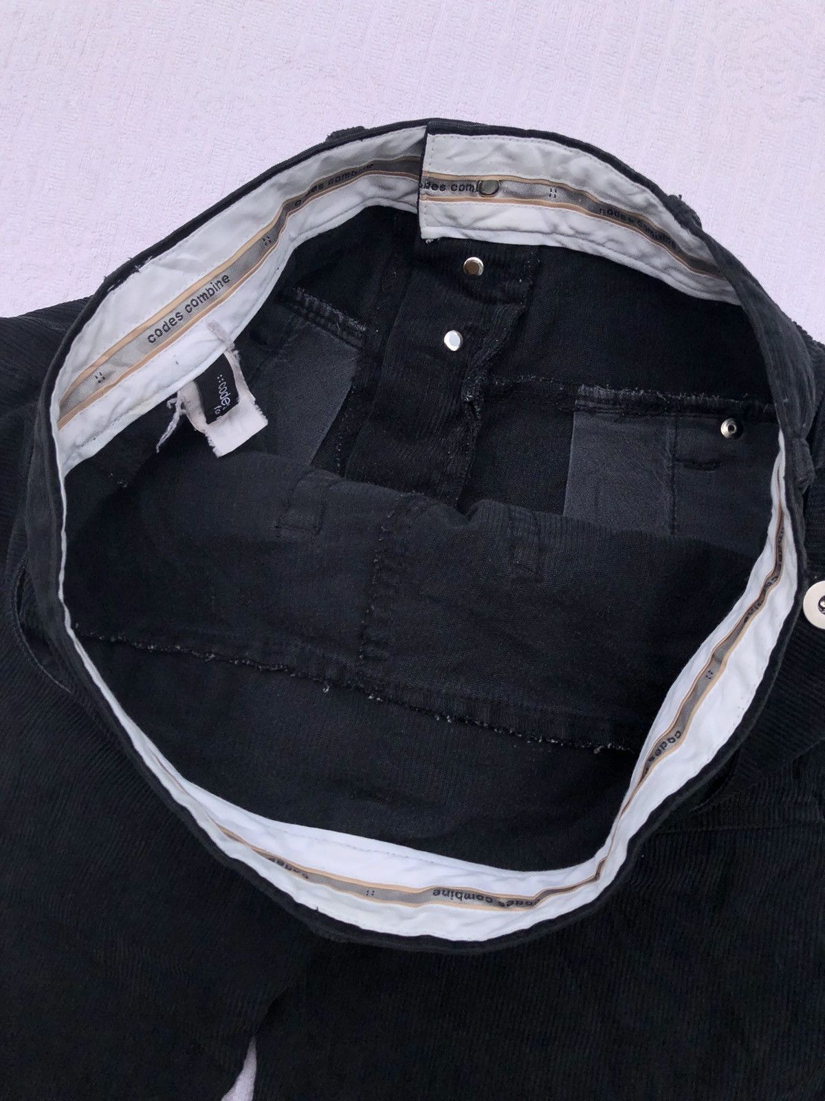 Hysteric Glamour × Japanese Brand × PPFM PPFM Double Waist Codes Combine Corduroy Pants Size US 30 / EU 46 - 9 Thumbnail