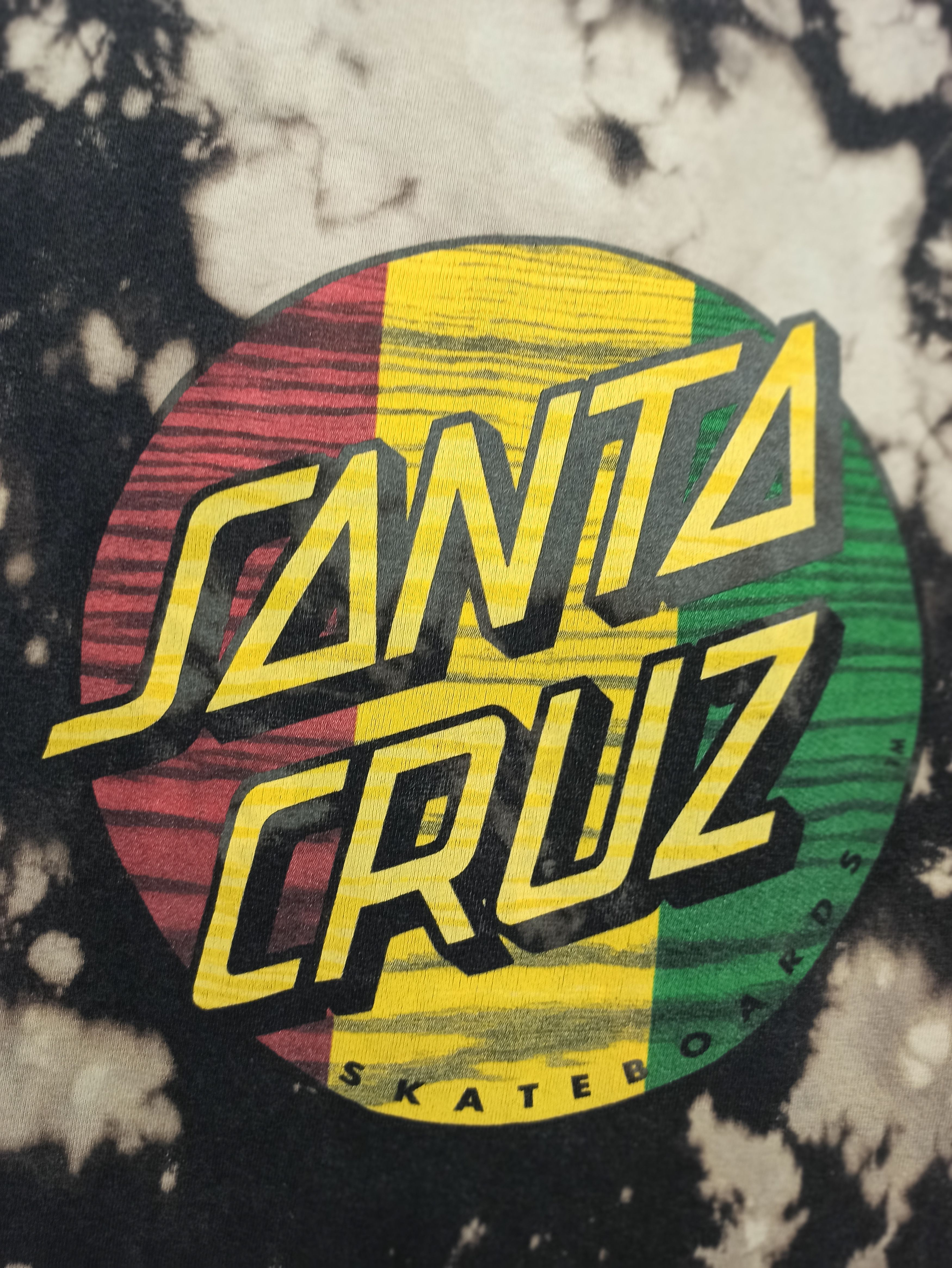 Santa Cruz Skateboards Vintage Santa Cruz big logo tee Asid Wash Design (c50) Size US L / EU 52-54 / 3 - 1 Thumbnail