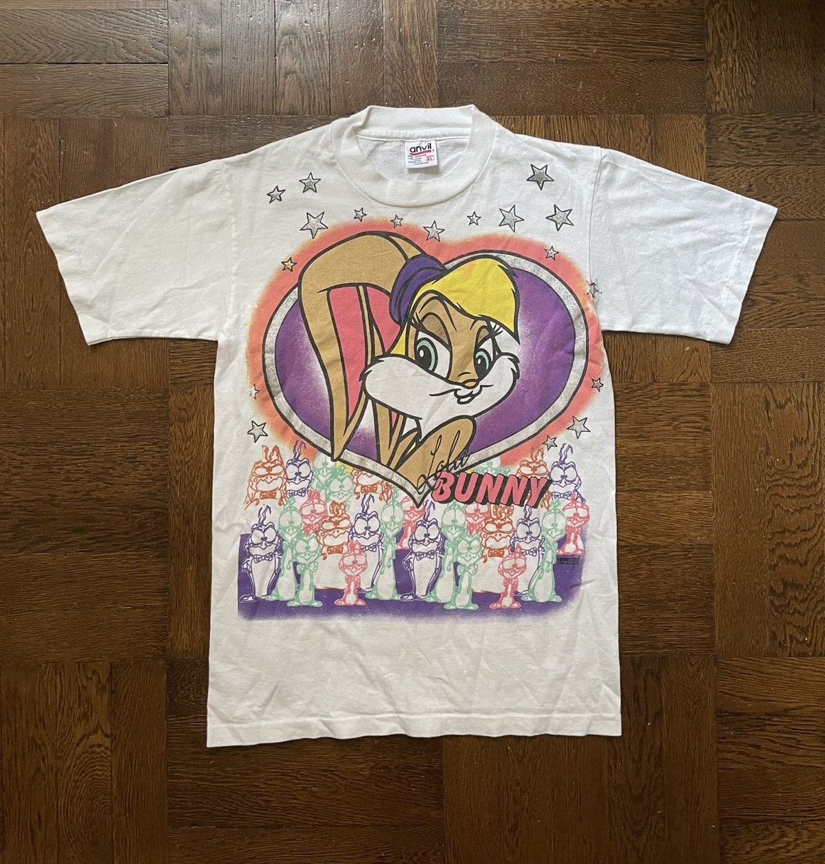 image of NBA x Vintage Space Jam Lola Bunny T Shirt - 1996 Freeze in White, Men's (Size Small)