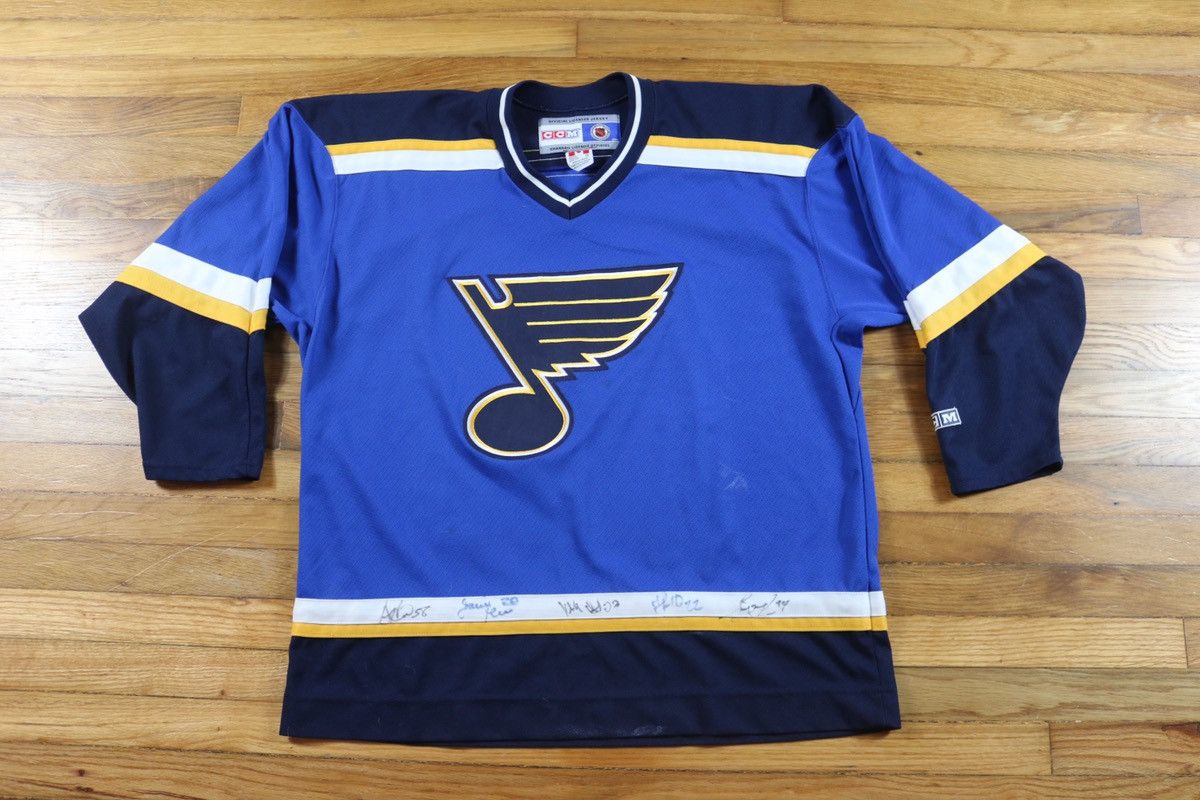 NHL × Vintage 90s Vintage Jazz Hockey Jersey Size US XL / EU 56 / 4 - 1 Thumbnail