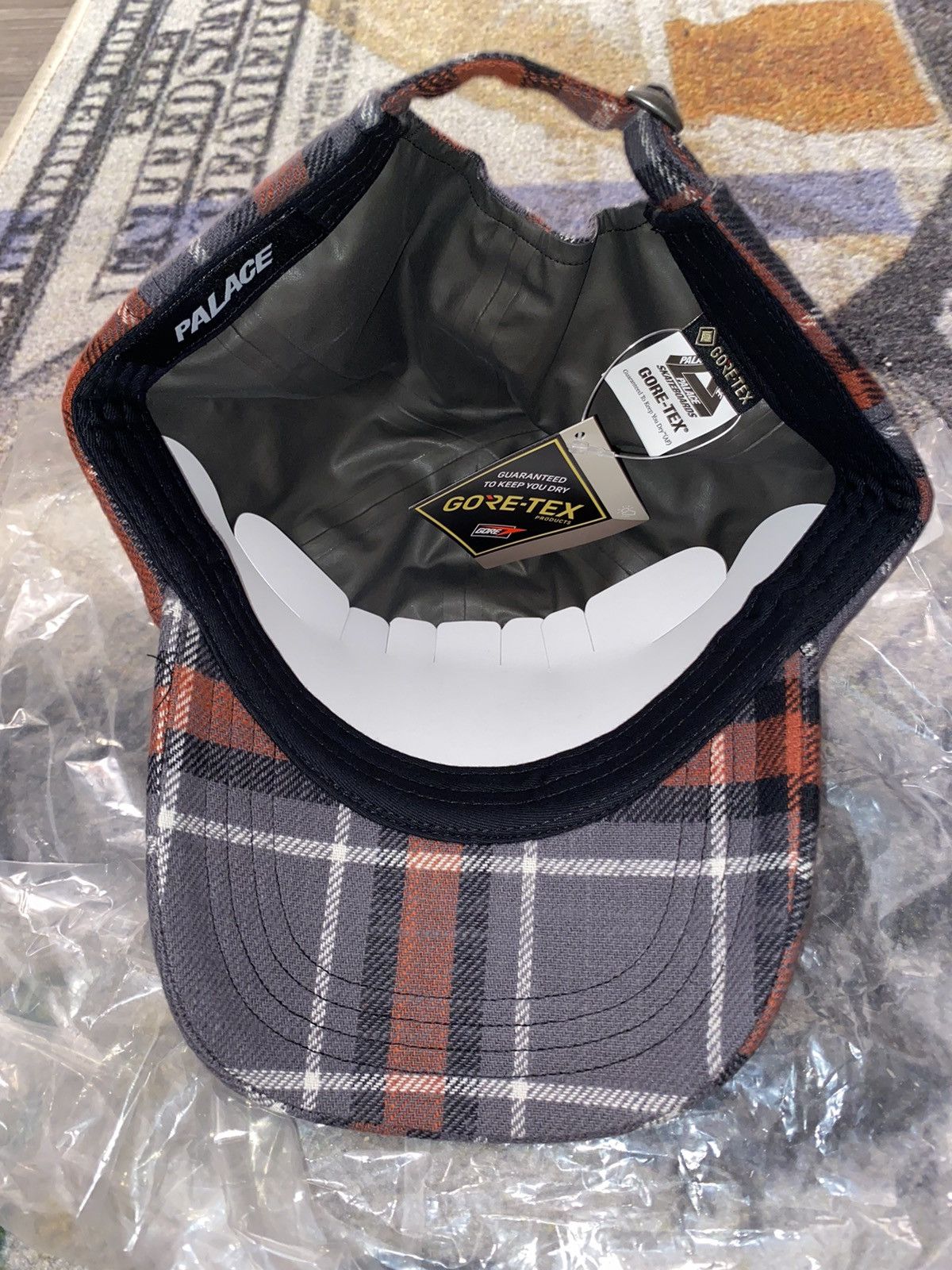 Palace Palace Gore-Tex Plaid P 6-Panel Grey Check Size ONE SIZE - 3 Thumbnail