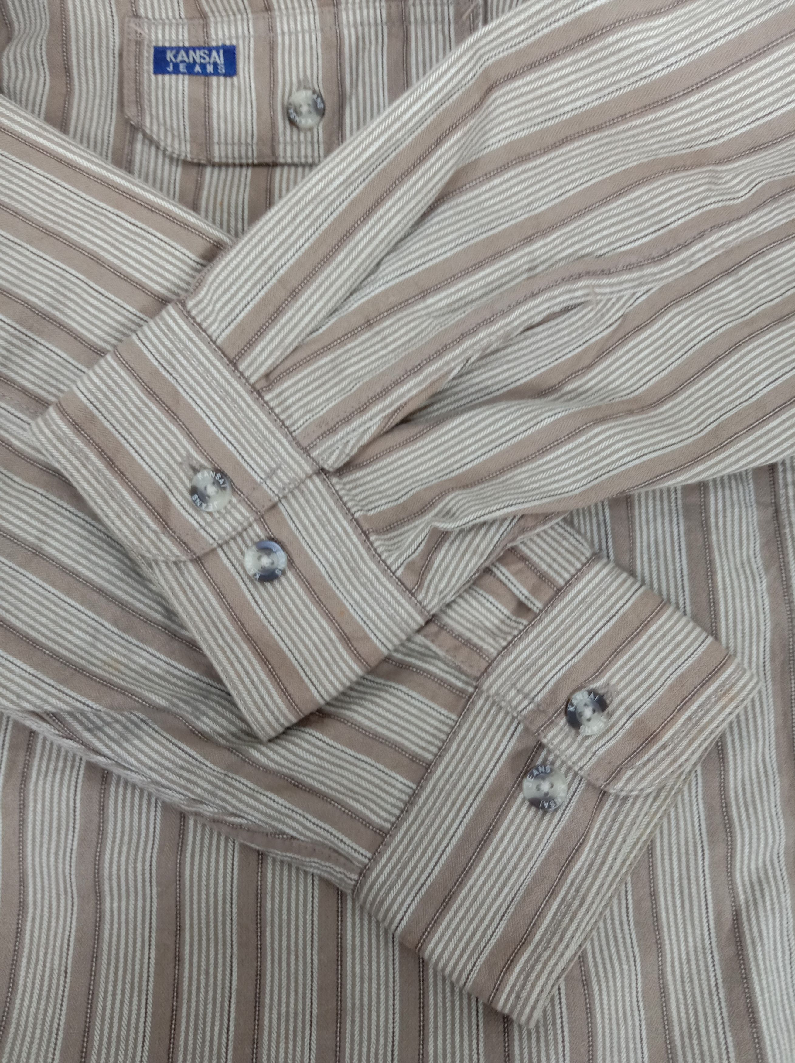 Kansai Yamamoto Kansai Yamamoto Flannel Zipper Long Sleeve Shirt Size US L / EU 52-54 / 3 - 5 Thumbnail