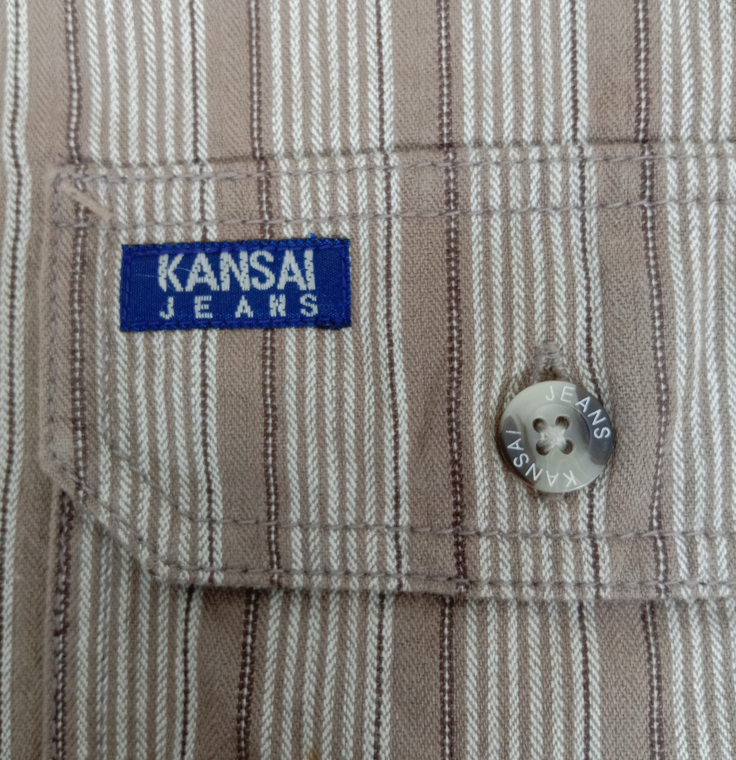 Kansai Yamamoto Kansai Yamamoto Flannel Zipper Long Sleeve Shirt Size US L / EU 52-54 / 3 - 7 Thumbnail
