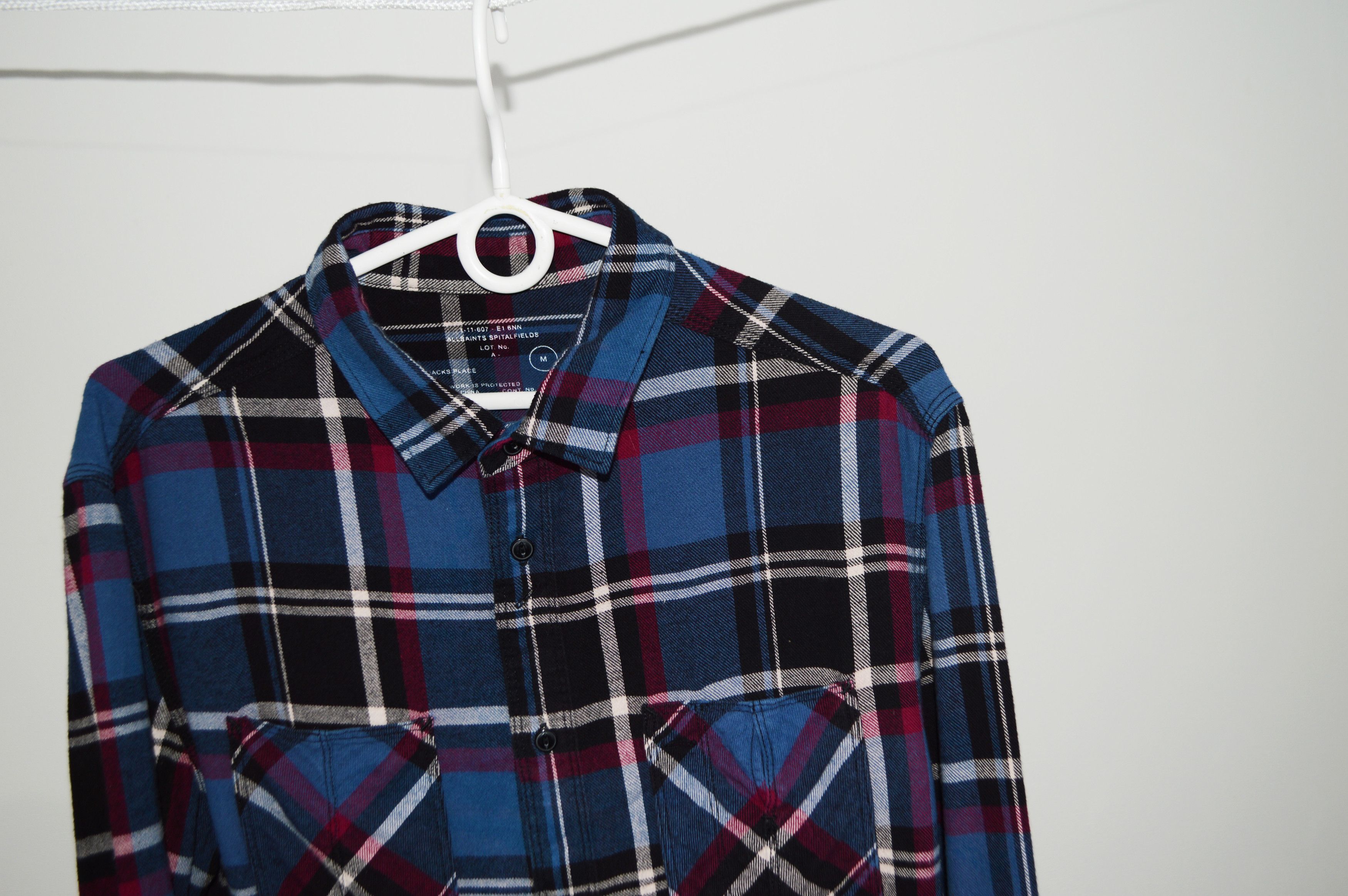 Allsaints Allsaints Restoration Checked Flannel Shirt Size M Size US M / EU 48-50 / 2 - 5 Thumbnail