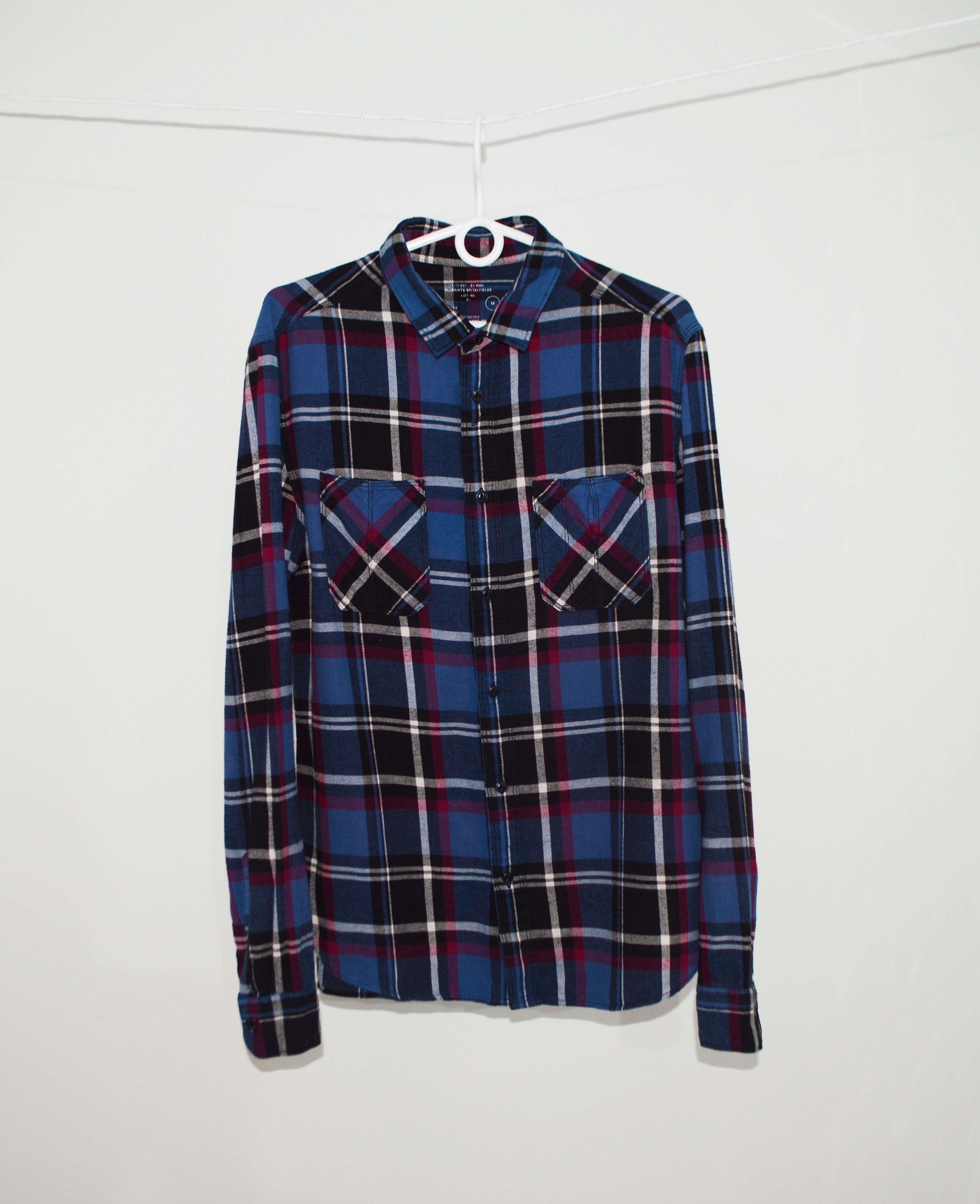 Allsaints Allsaints Restoration Checked Flannel Shirt Size M Size US M / EU 48-50 / 2 - 1 Thumbnail