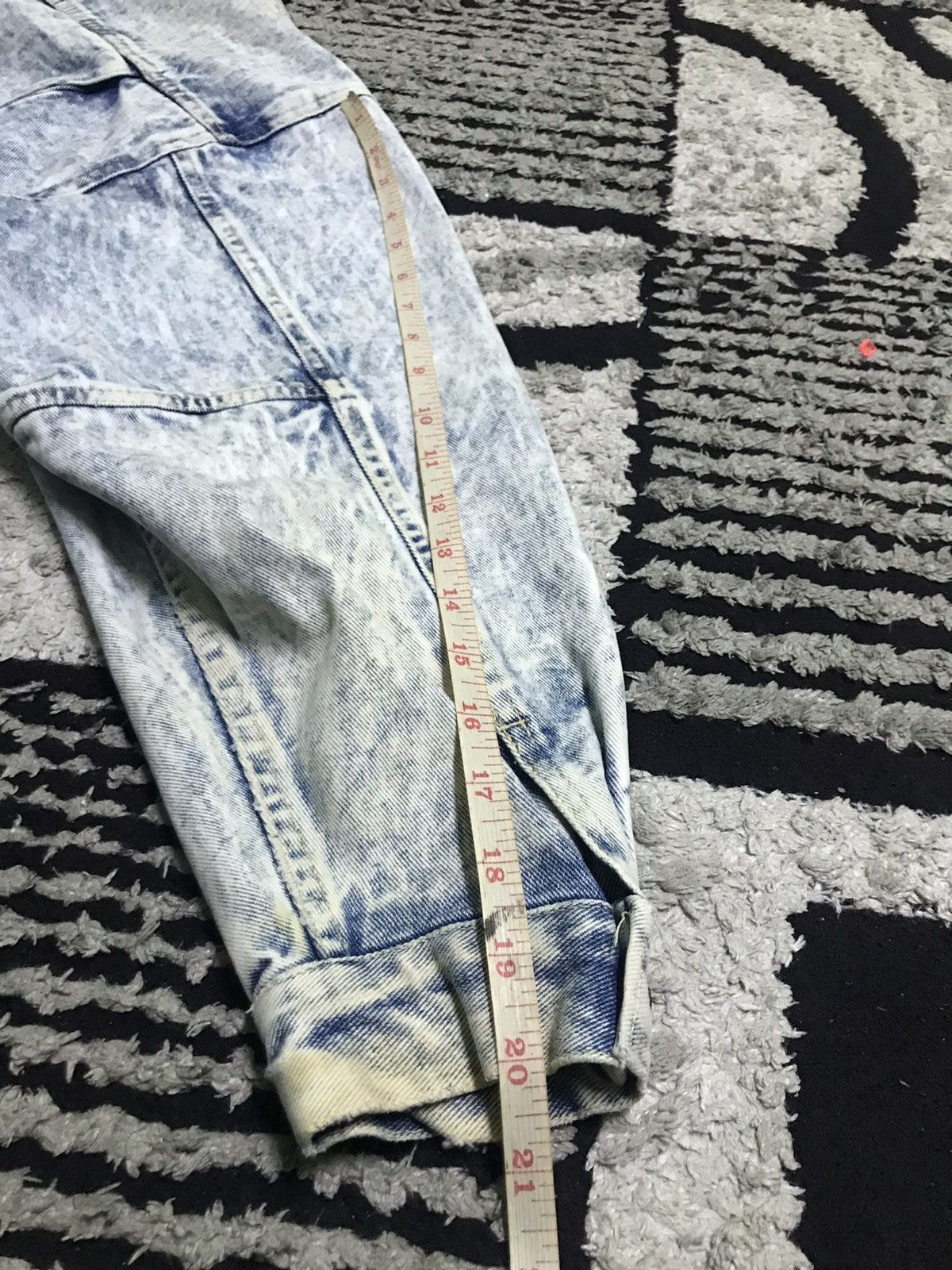 Vintage Vintage Acid wash trucker denim jacket Size US L / EU 52-54 / 3 - 8 Thumbnail