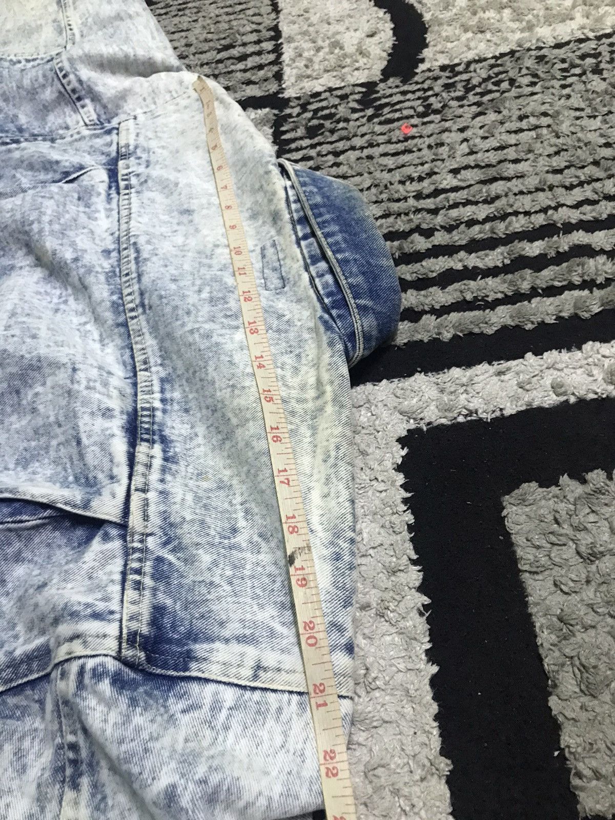 Vintage Vintage Acid wash trucker denim jacket Size US L / EU 52-54 / 3 - 7 Thumbnail