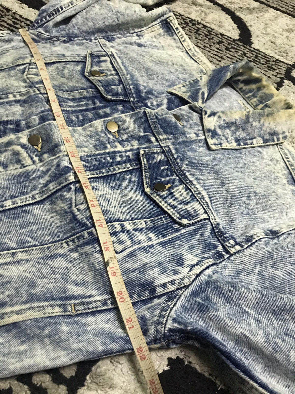 Vintage Vintage Acid wash trucker denim jacket Size US L / EU 52-54 / 3 - 5 Thumbnail