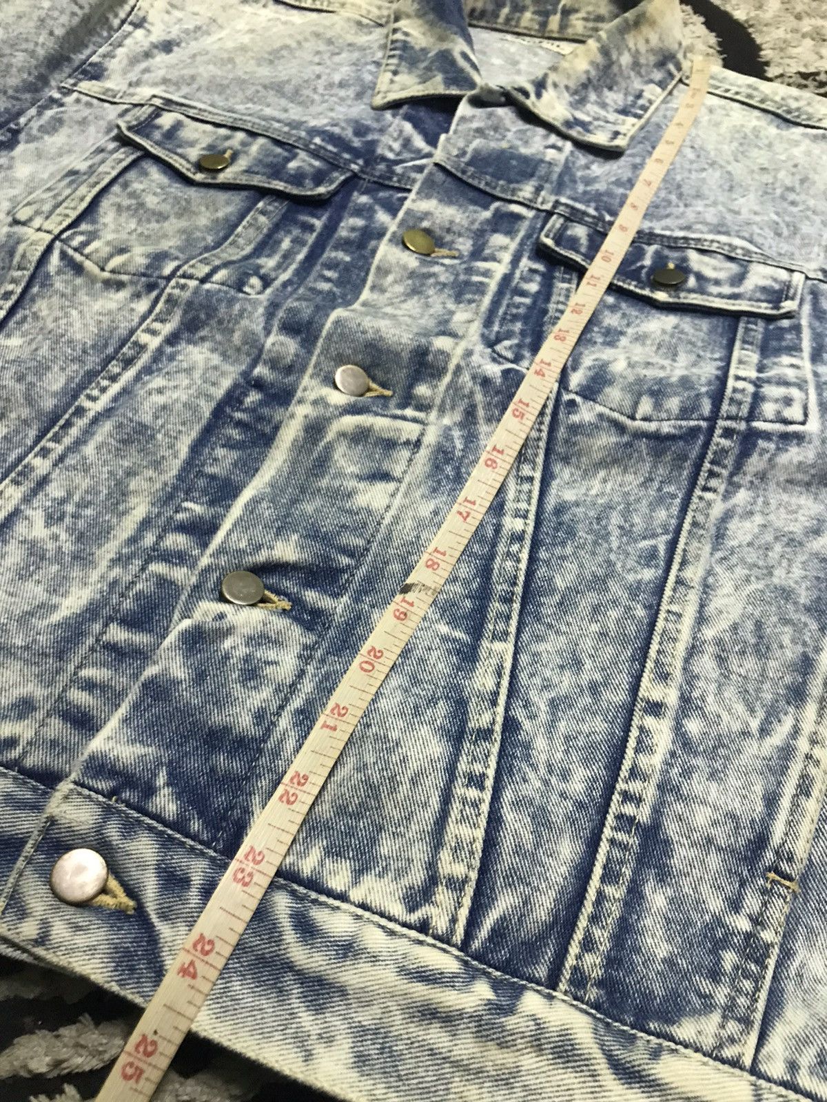 Vintage Vintage Acid wash trucker denim jacket Size US L / EU 52-54 / 3 - 6 Thumbnail