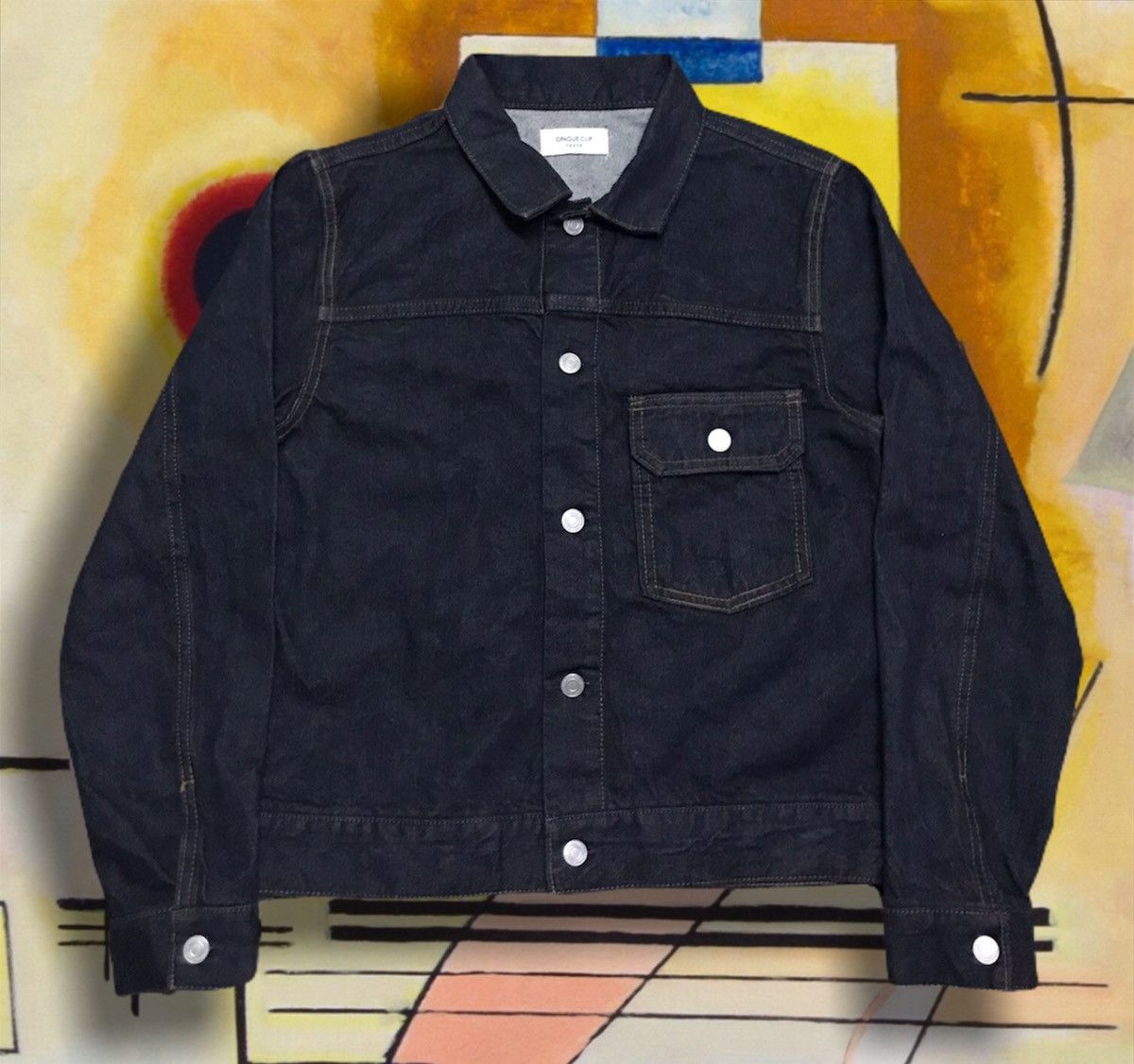 Japanese Brand Opaque.clip type 1 trucker denim jacket style by brad pitt Size US S / EU 44-46 / 1 - 4 Thumbnail